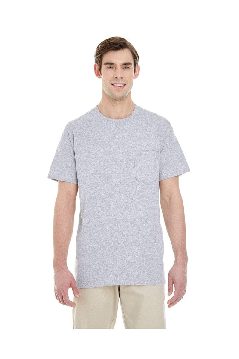 Gildan G530: Adult 5.3 oz. Pocket T-Shirt in 