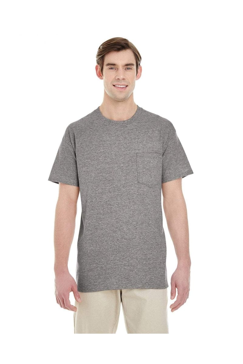 Gildan G530: Adult 5.3 oz. Pocket T-Shirt in 