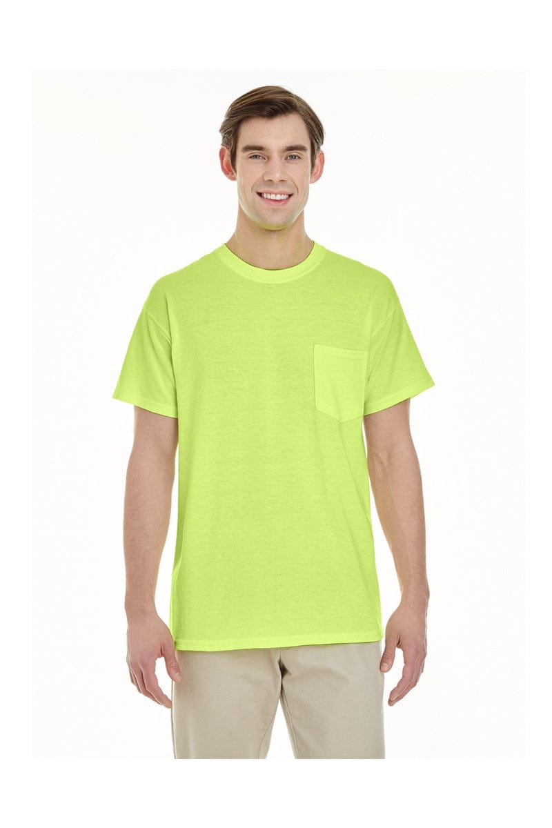 Gildan G530: Adult 5.3 oz. Pocket T-Shirt in 