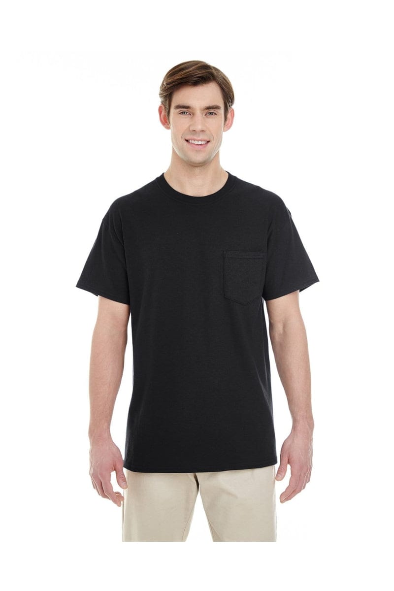 Gildan G530: Adult 5.3 oz. Pocket T-Shirt in 