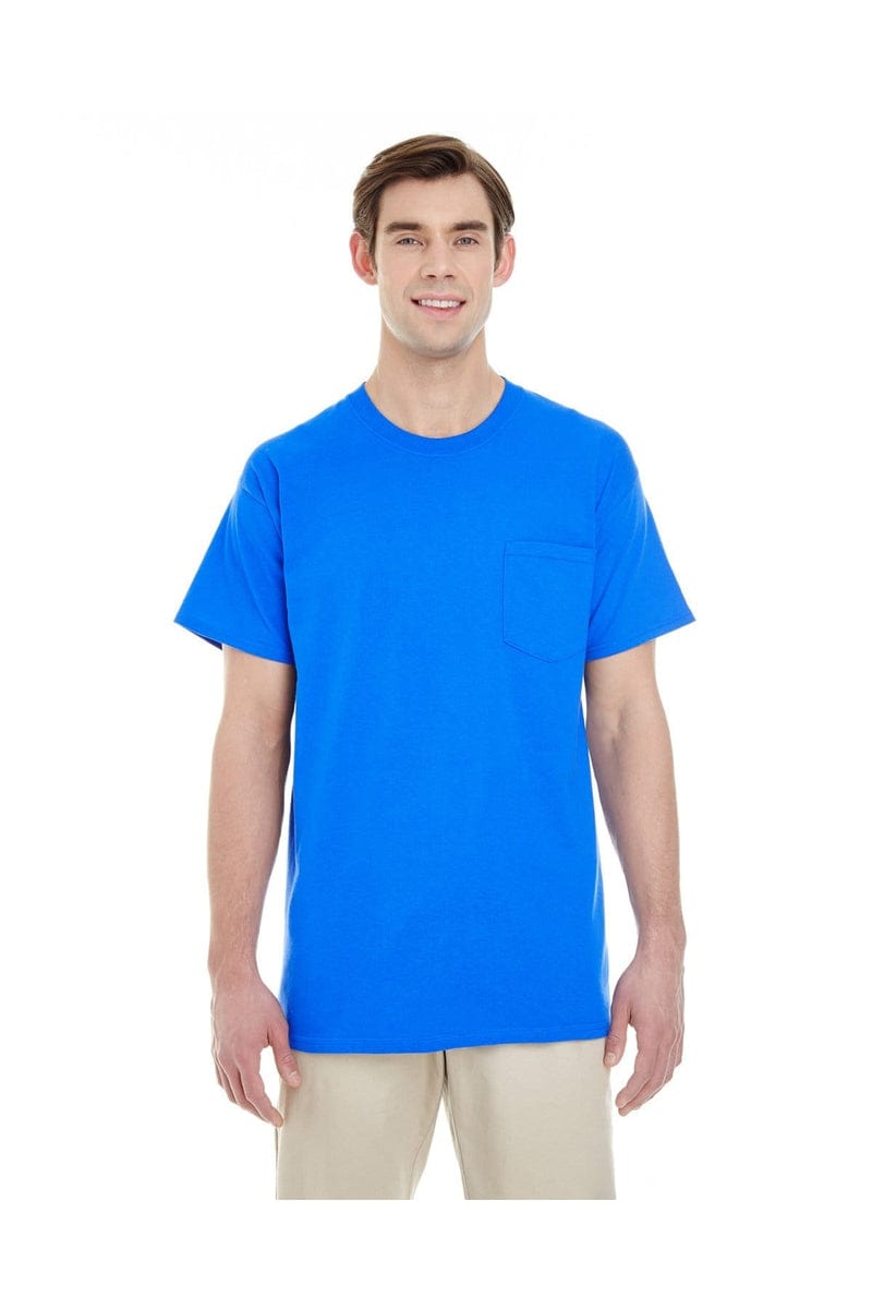Gildan G530: Adult 5.3 oz. Pocket T-Shirt in 
