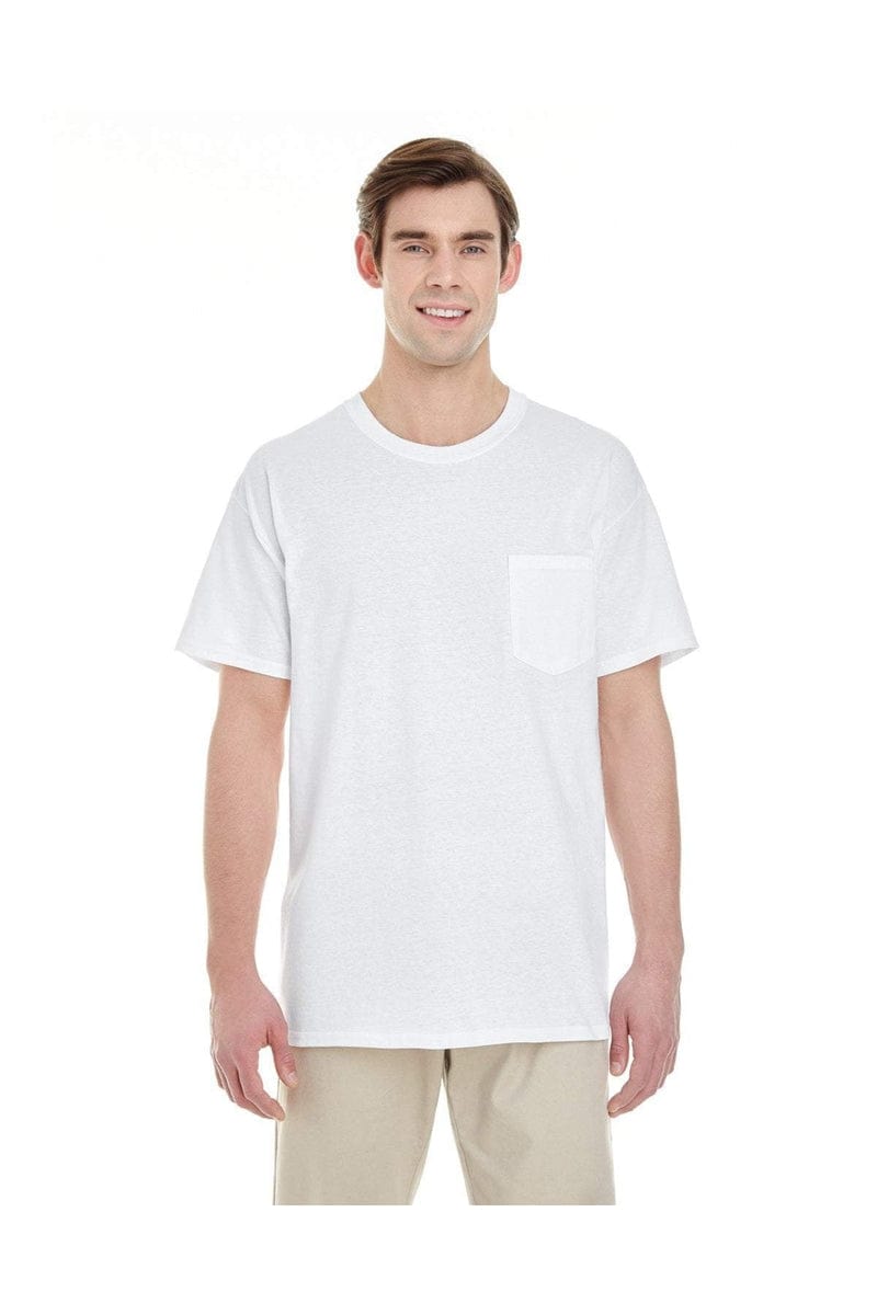 Gildan G530: Adult 5.3 oz. Pocket T-Shirt in 