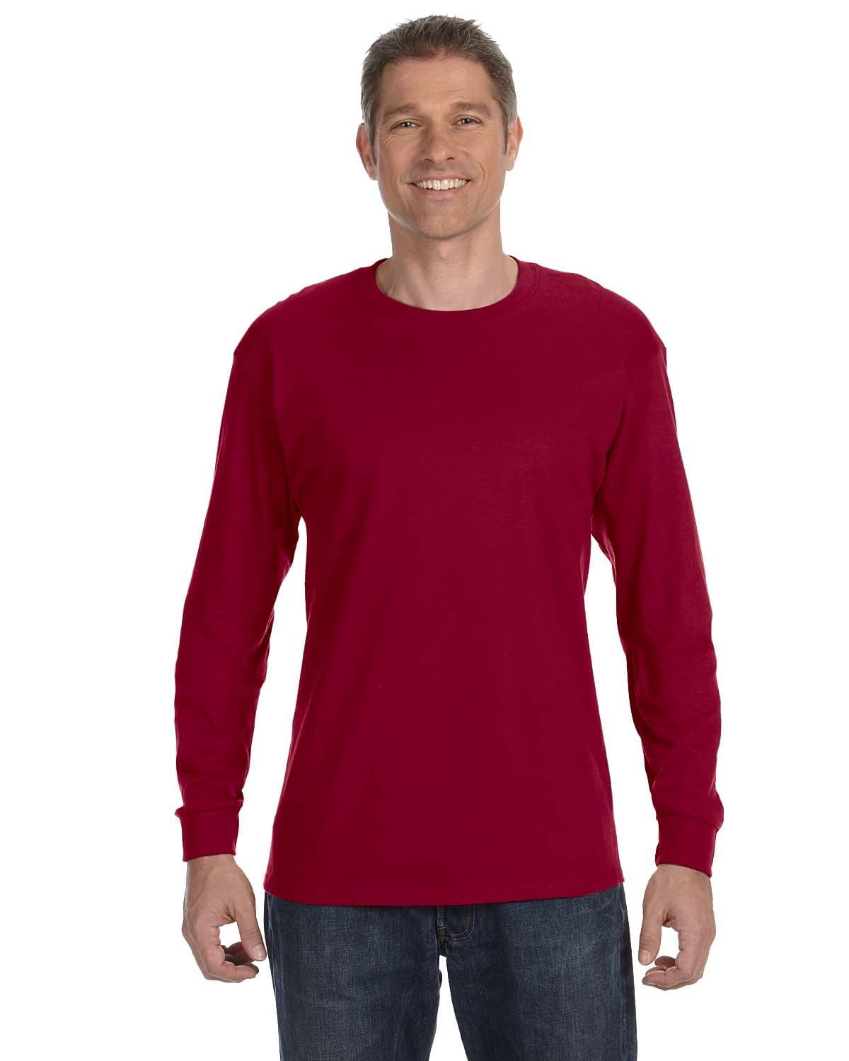 Gildan T-Shirts S / Cardinal Red Gildan G540 Adult Heavy Cotton Long-Sleeve T-Shirt