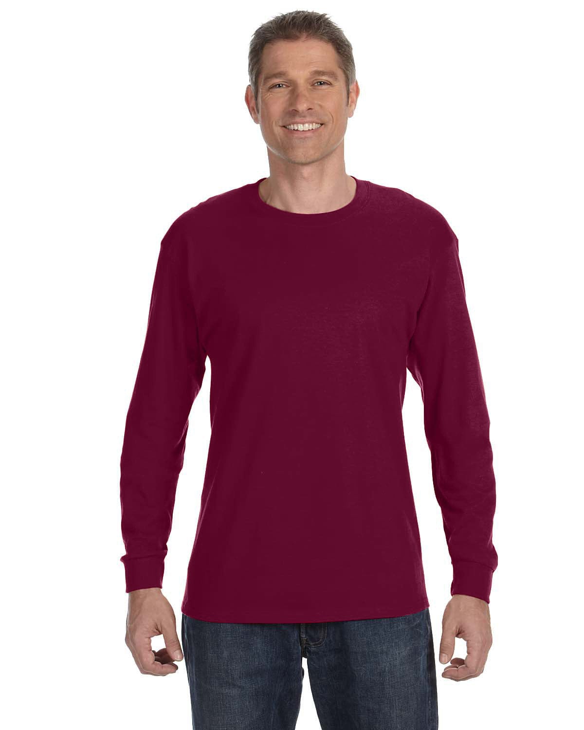 Gildan T-Shirts S / Maroon Gildan G540 Adult Heavy Cotton Long-Sleeve T-Shirt