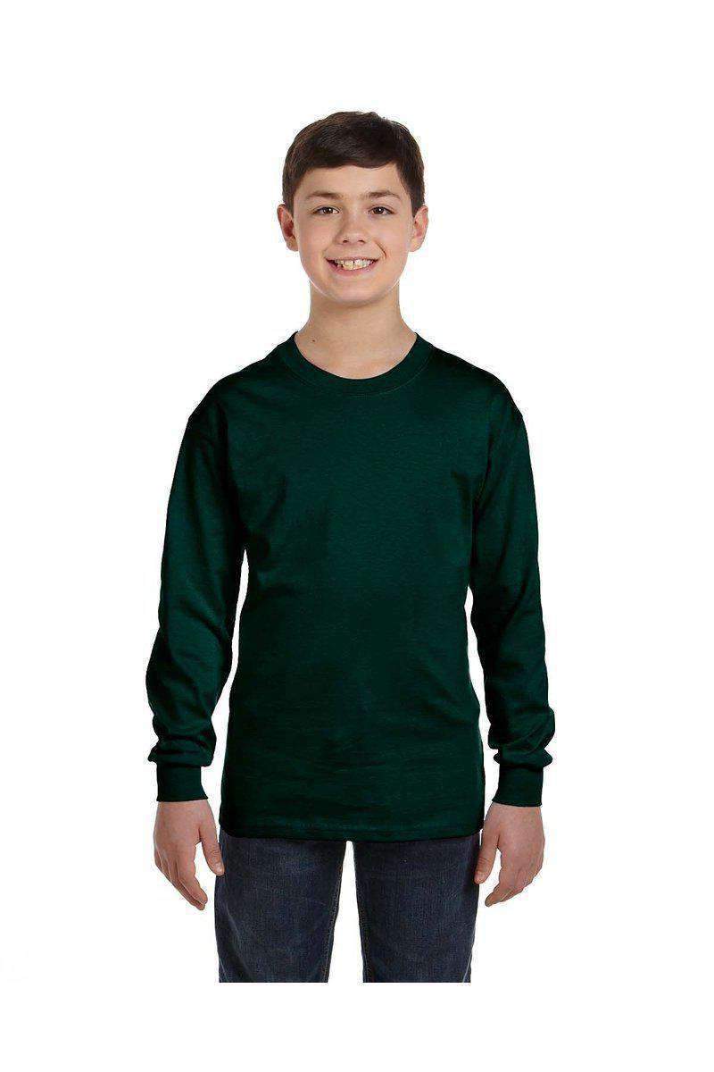 Gildan G540B: Youth Heavy Cotton™ Long-Sleeve T-Shirt in 