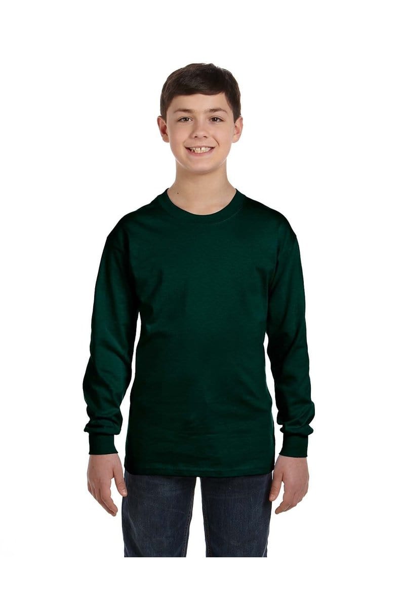 Gildan G540B: Youth Heavy Cotton™ Long-Sleeve T-Shirt in 