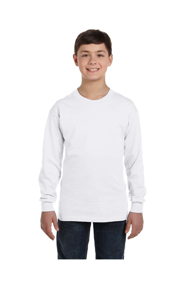 Gildan G540B: Youth Heavy Cotton™ Long-Sleeve T-Shirt in 