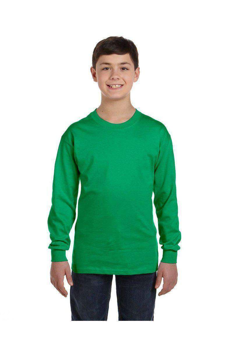 Gildan G540B: Youth Heavy Cotton™ Long-Sleeve T-Shirt in 