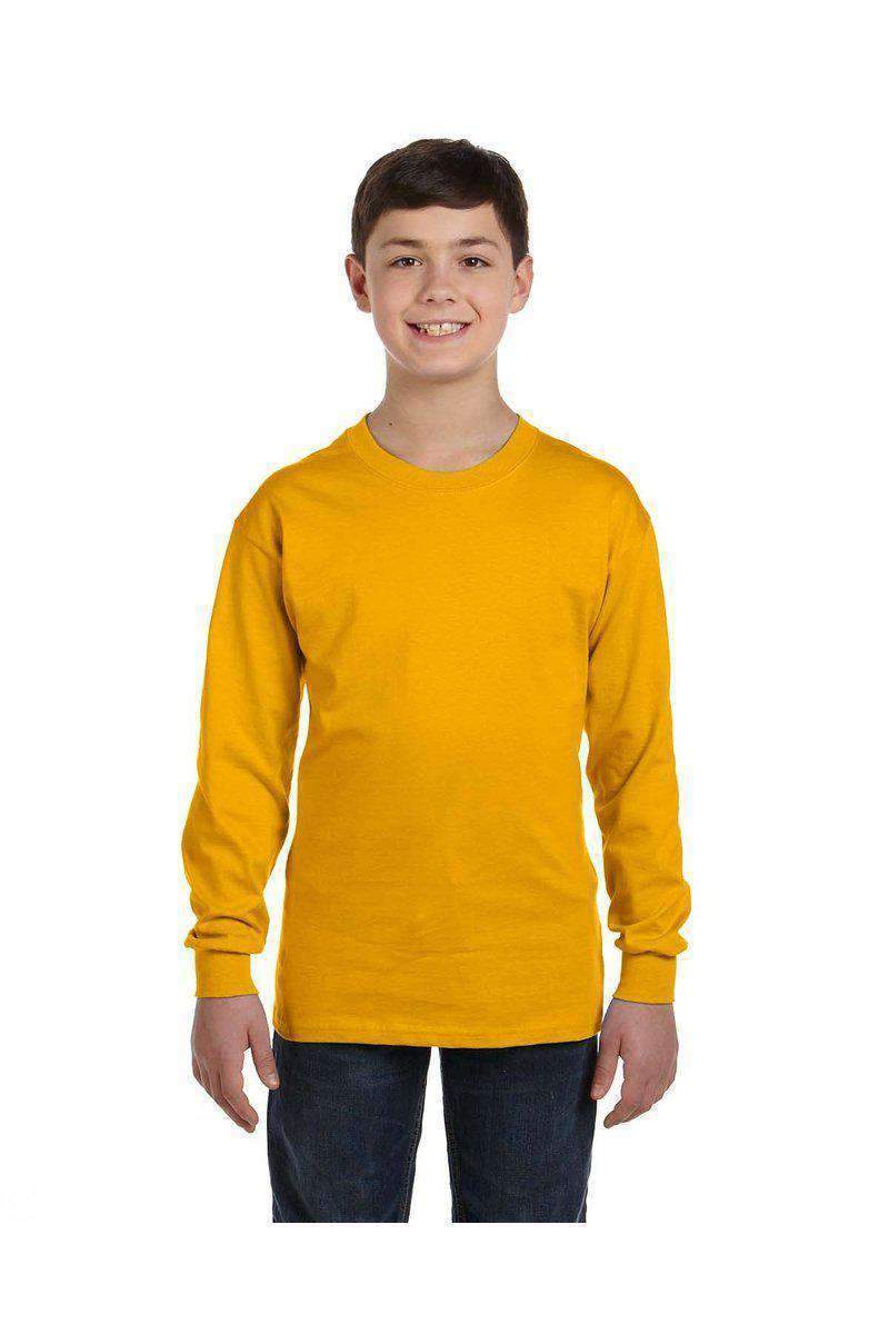 Gildan G540B: Youth Heavy Cotton™ Long-Sleeve T-Shirt in 