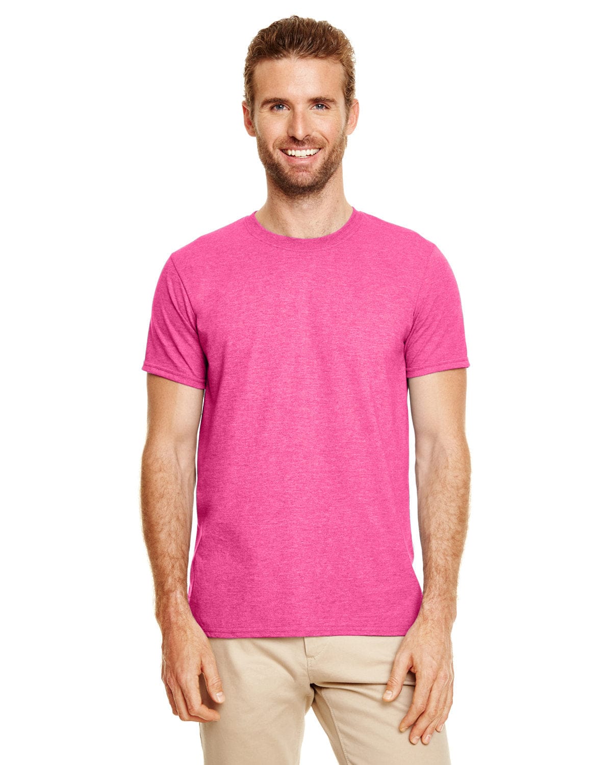 Gildan T-Shirts S / Heather Heliconia Gildan G640 Adult Softstyle 4.5 oz. T-Shirt