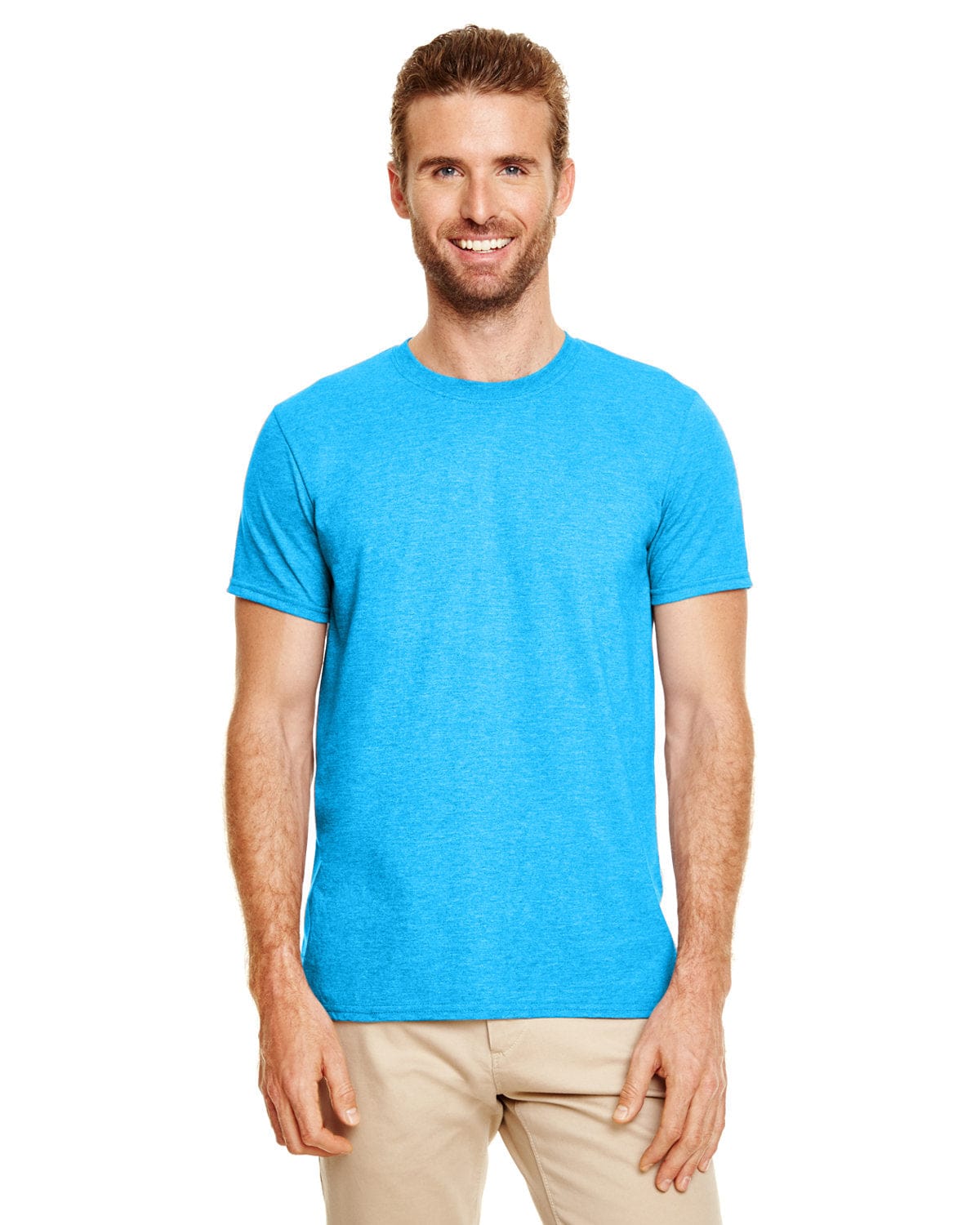 Gildan T-Shirts 4XL / Heather Sapphire Gildan G640 Adult Softstyle 4.5 oz. T-Shirt