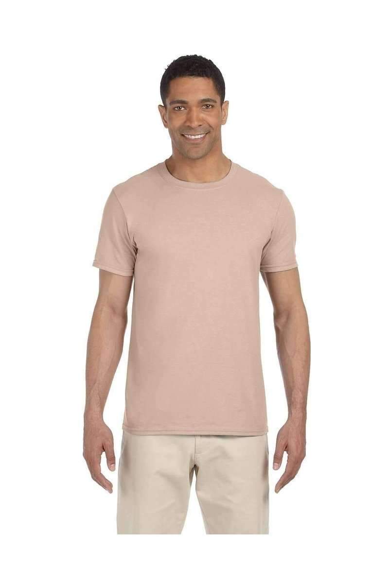 Gildan G640 Adult Softstyle Ring-Spun Cotton T-Shirt in Sand