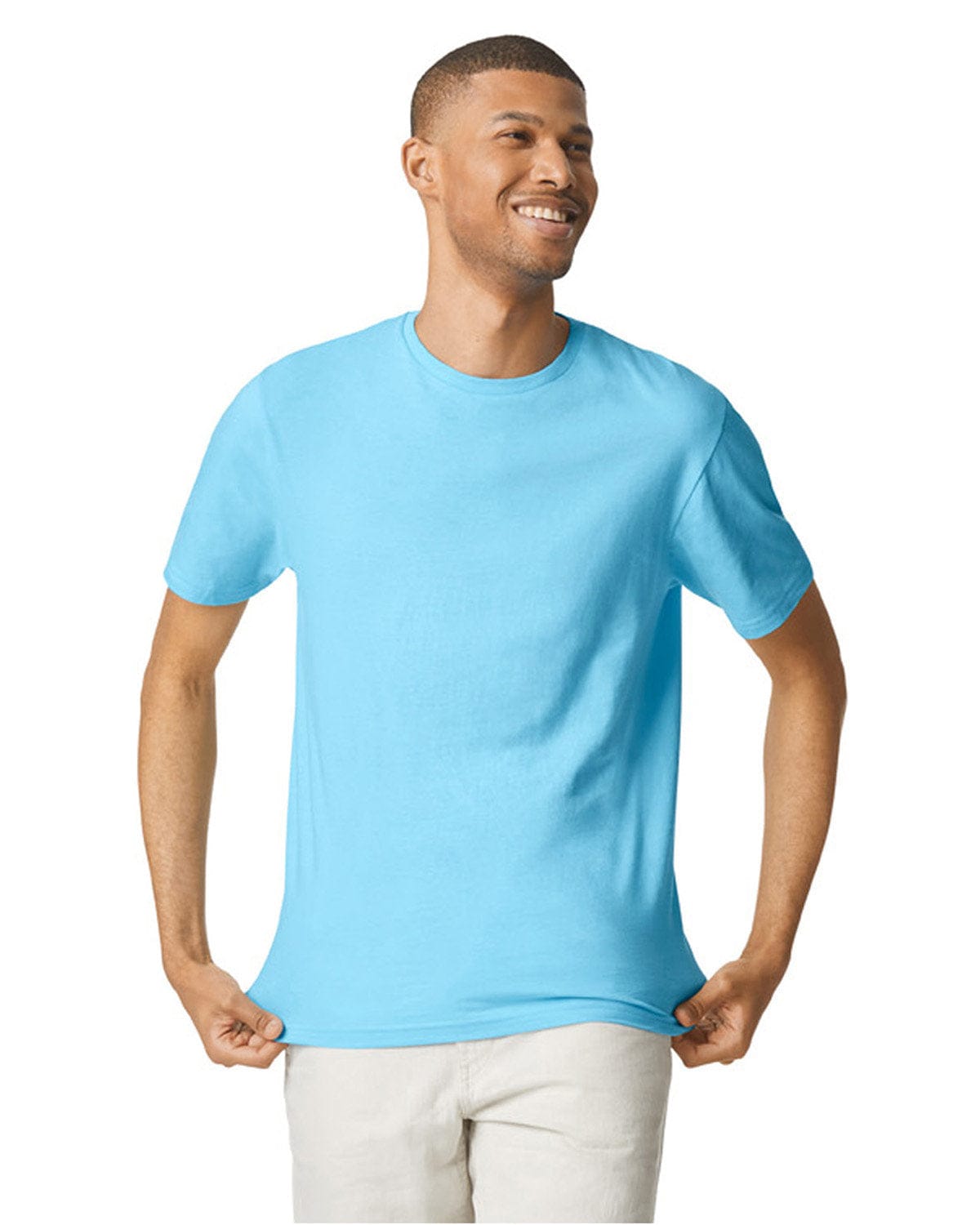 Gildan T-Shirts S / Sky Gildan G640 Adult Softstyle 4.5 oz. T-Shirt