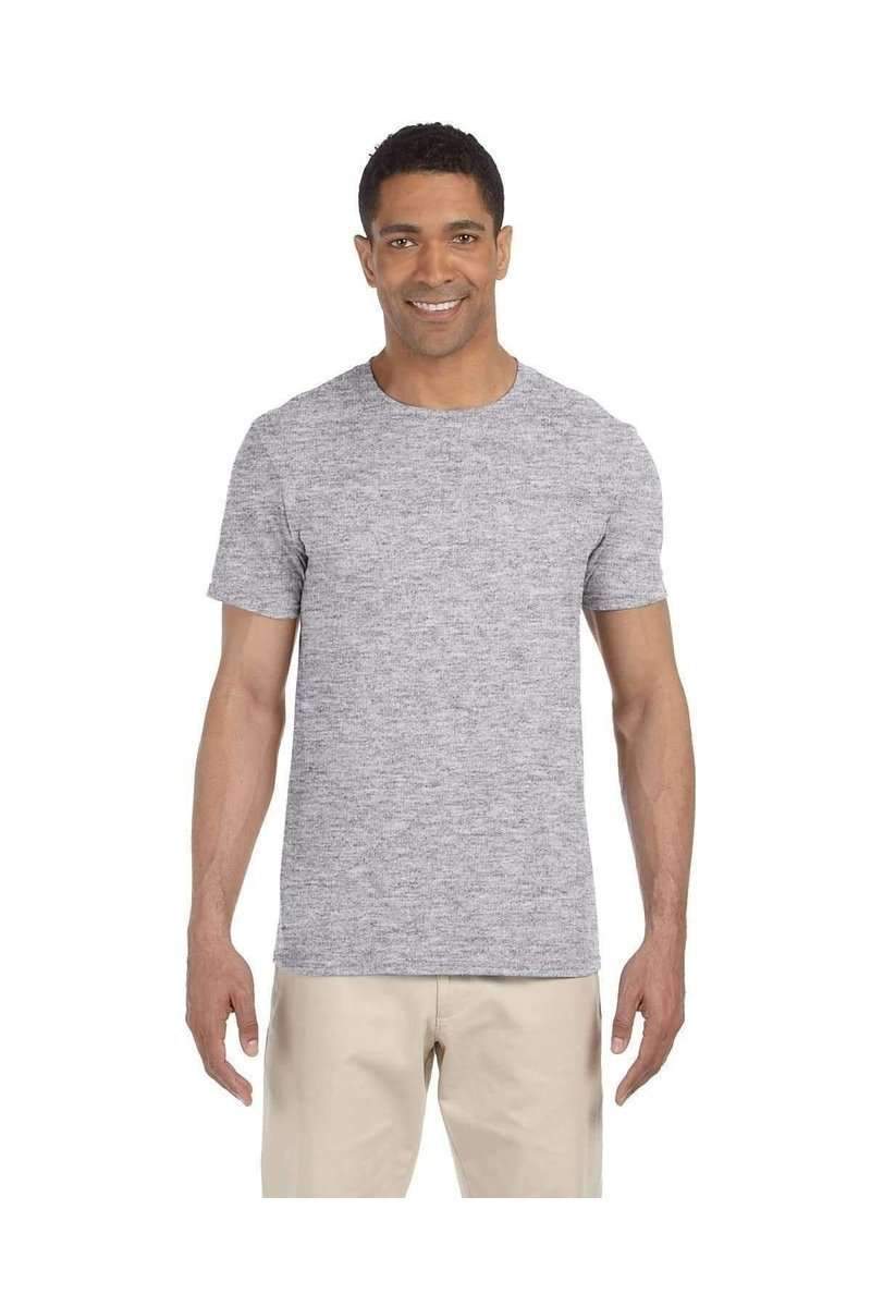 Gildan G640 Adult Softstyle Ring-Spun Cotton T-Shirt in Sport Grey