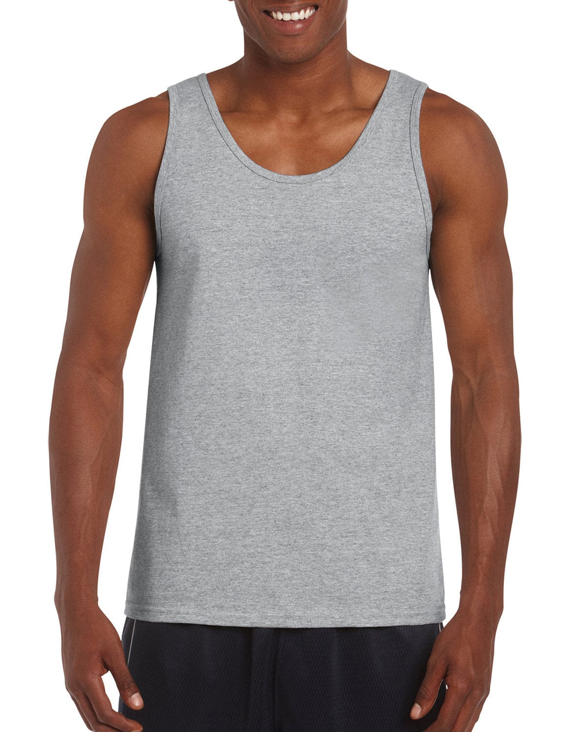 Gildan G642 Men's Softstyle(r) Tank in Rs Sport Grey