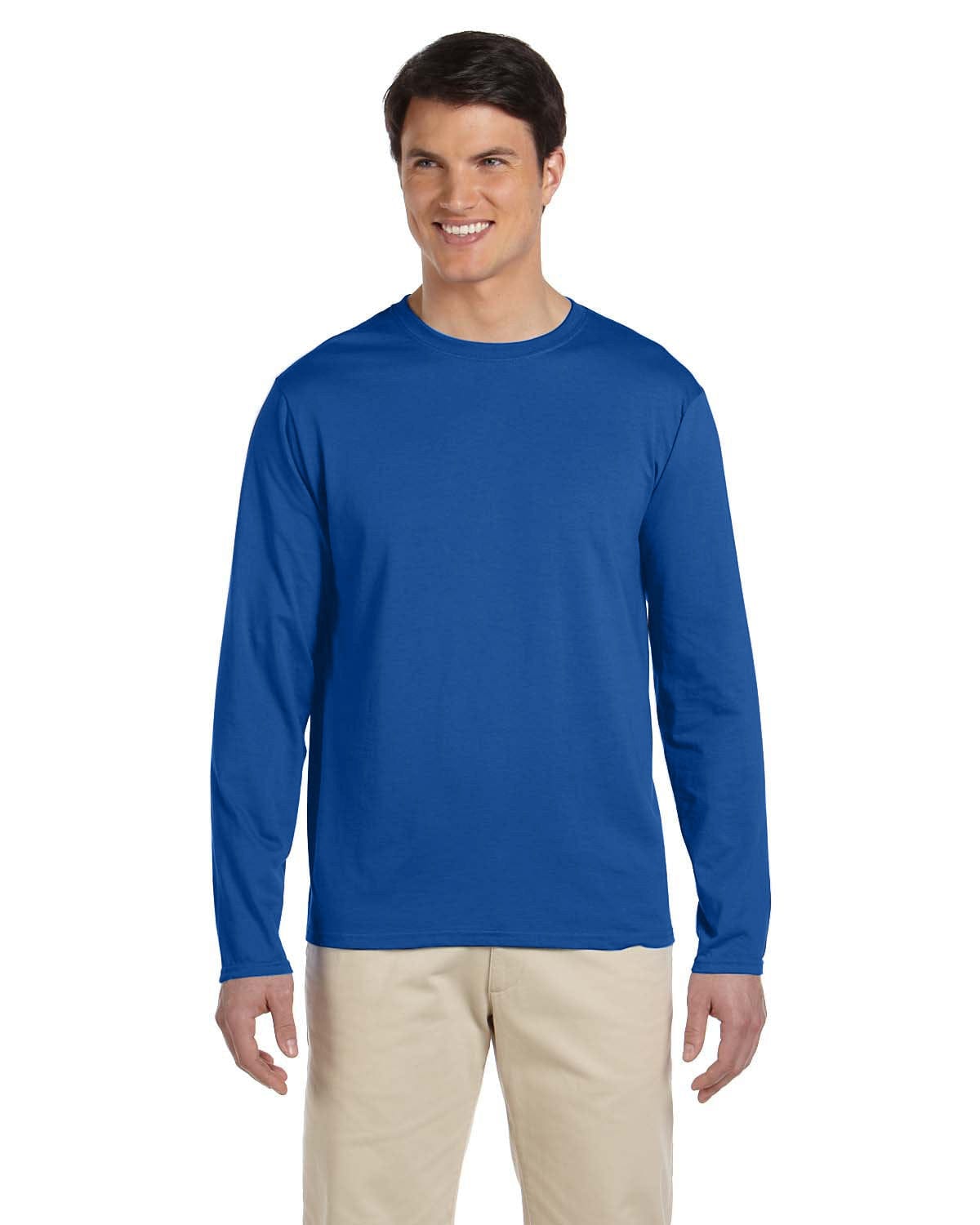 Gildan G644 Softstyle Long Sleeve T-Shirt in Royal
