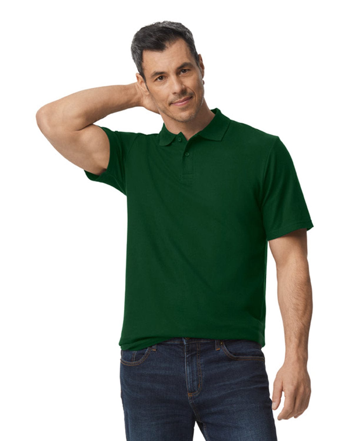 Gildan G648 Men's Softstyle Double Pique Polo in 