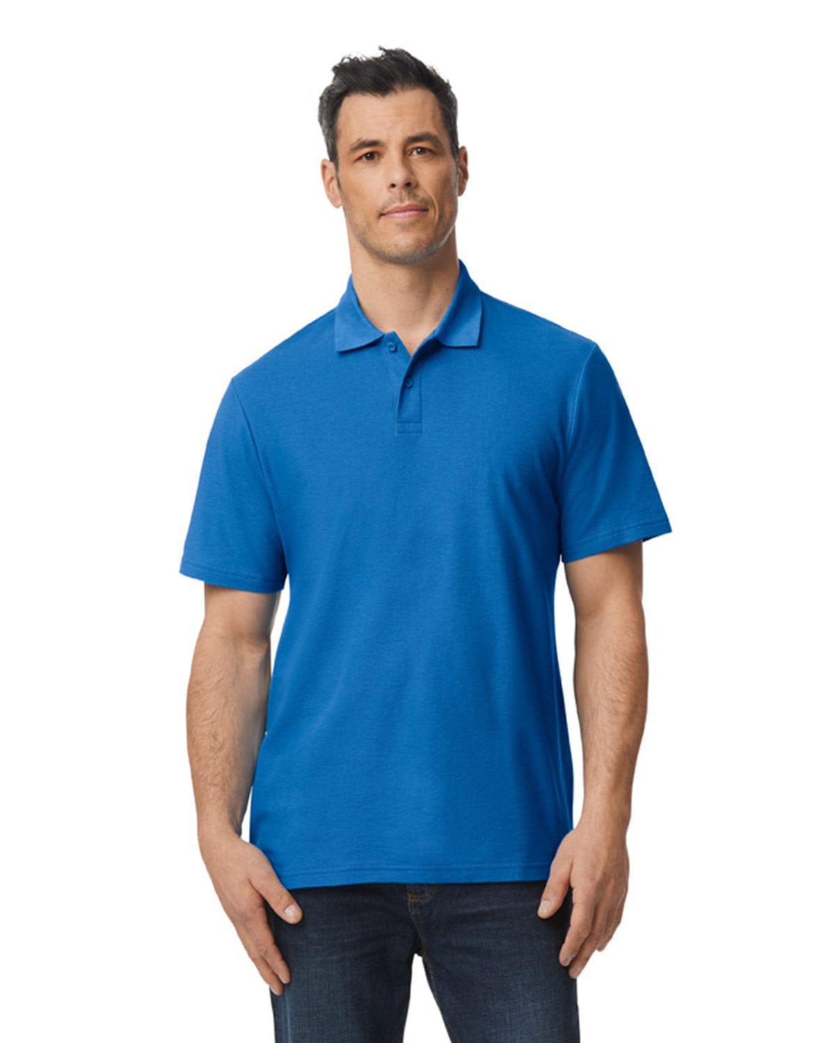 Gildan G648 Men's Softstyle Double Pique Polo in 