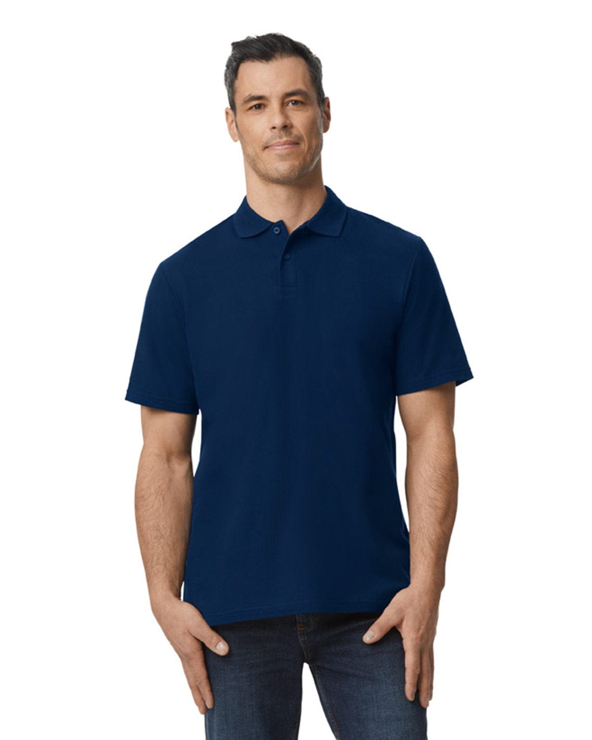 Gildan G648 Men's Softstyle Double Pique Polo in 