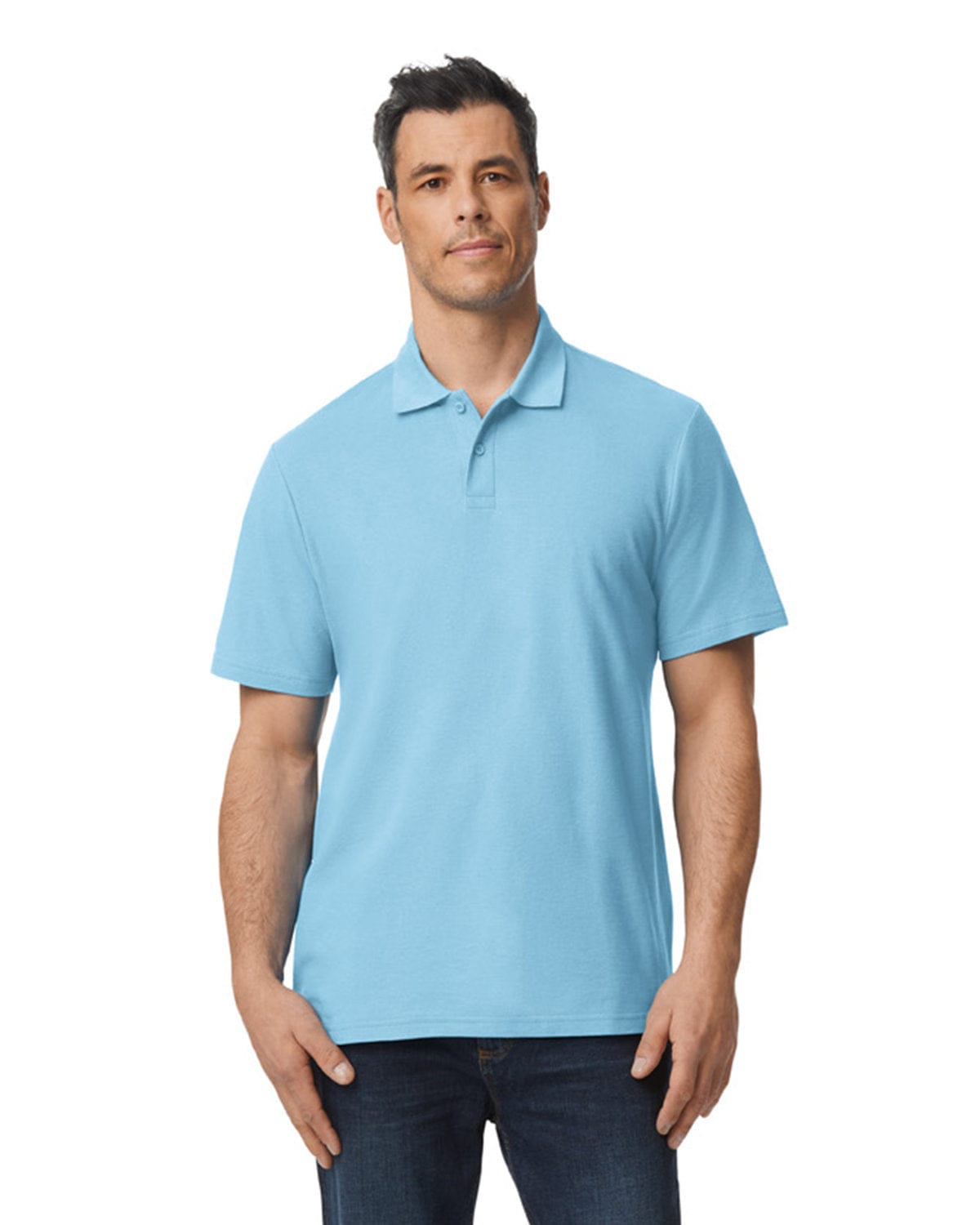 Gildan G648 Men's Softstyle Double Pique Polo in 