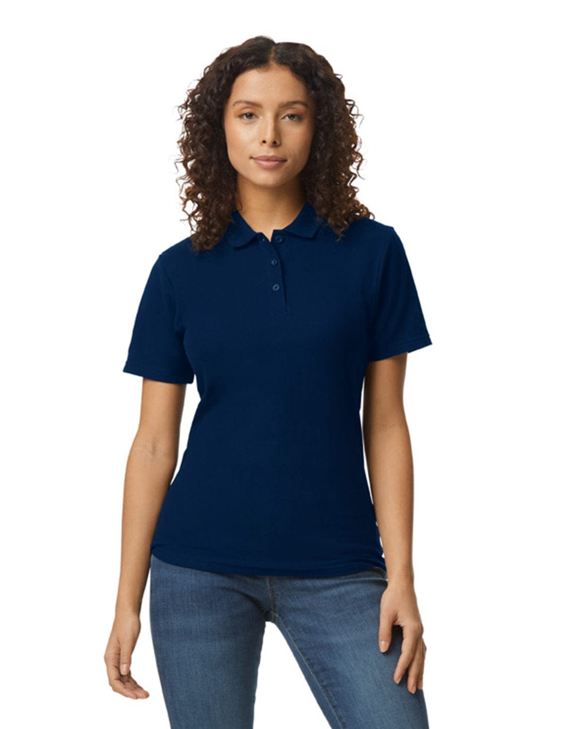 Gildan G648L Ladies' Softstyle Double Pique Polo in 