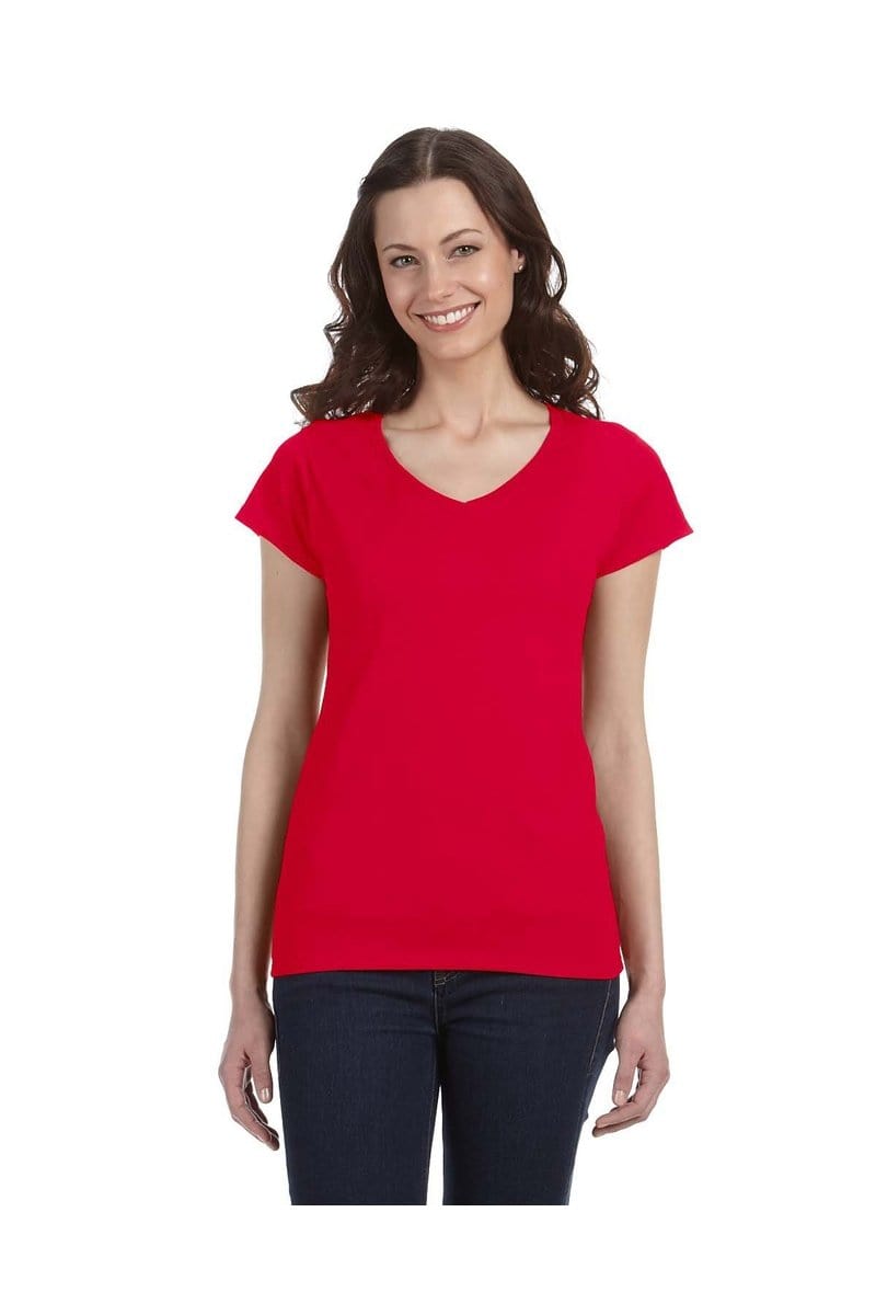 Gildan G64VL Softstyle Fitted V-Neck T-Shirt in 