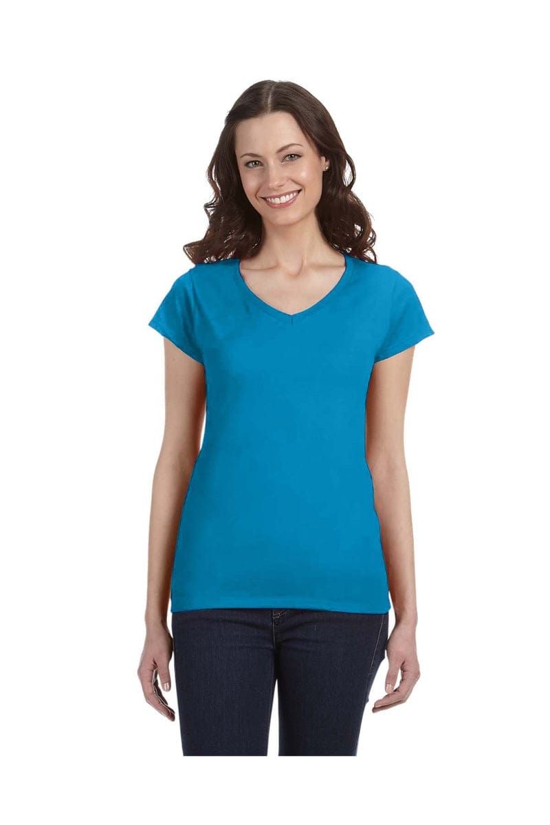 Gildan G64VL Softstyle Fitted V-Neck T-Shirt in 
