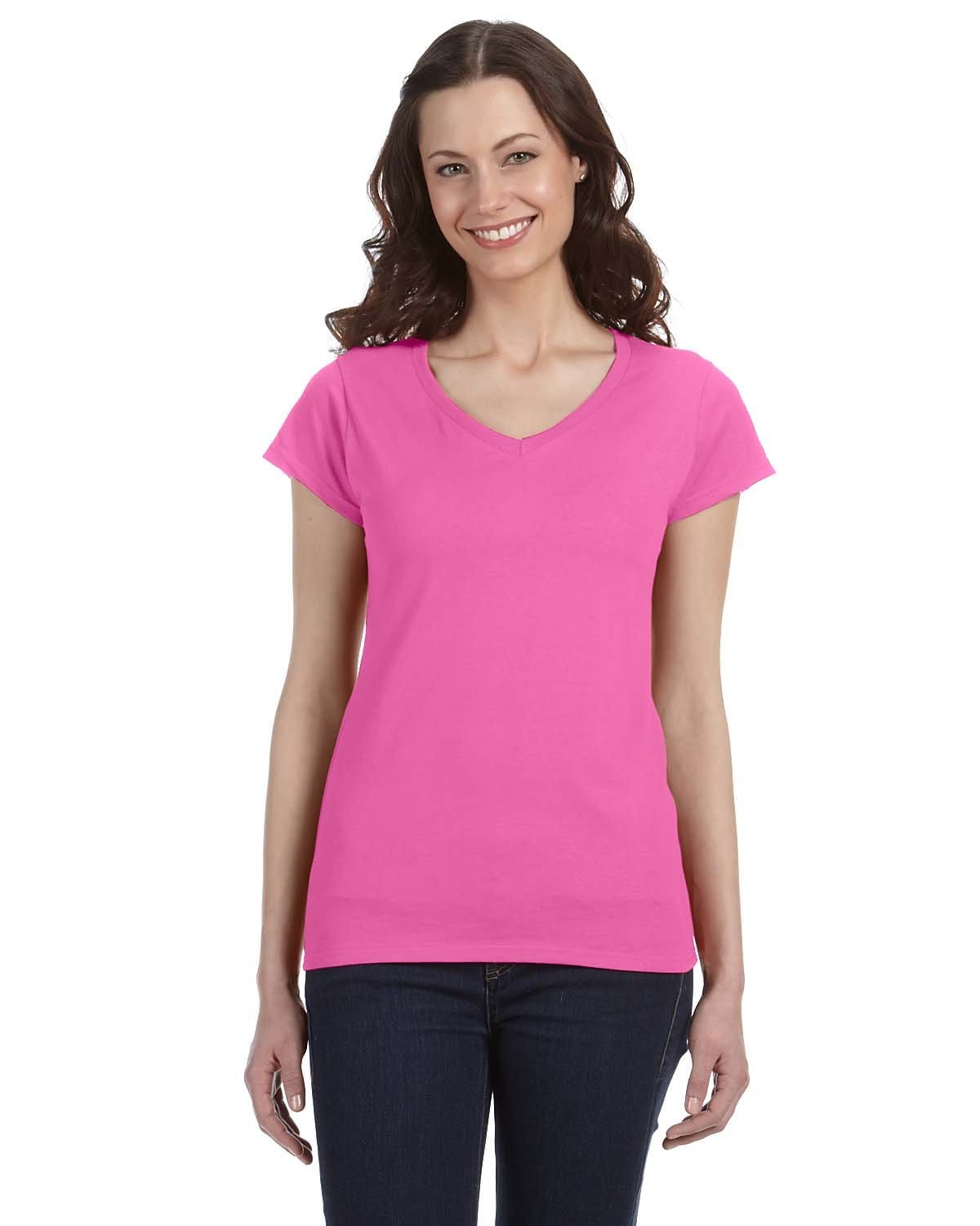 Gildan G64VL Softstyle Fitted V-Neck T-Shirt in 