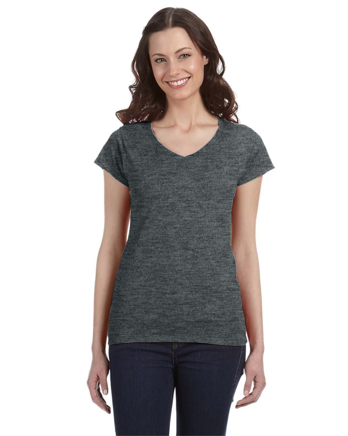 Gildan G64VL Softstyle Fitted V-Neck T-Shirt in 