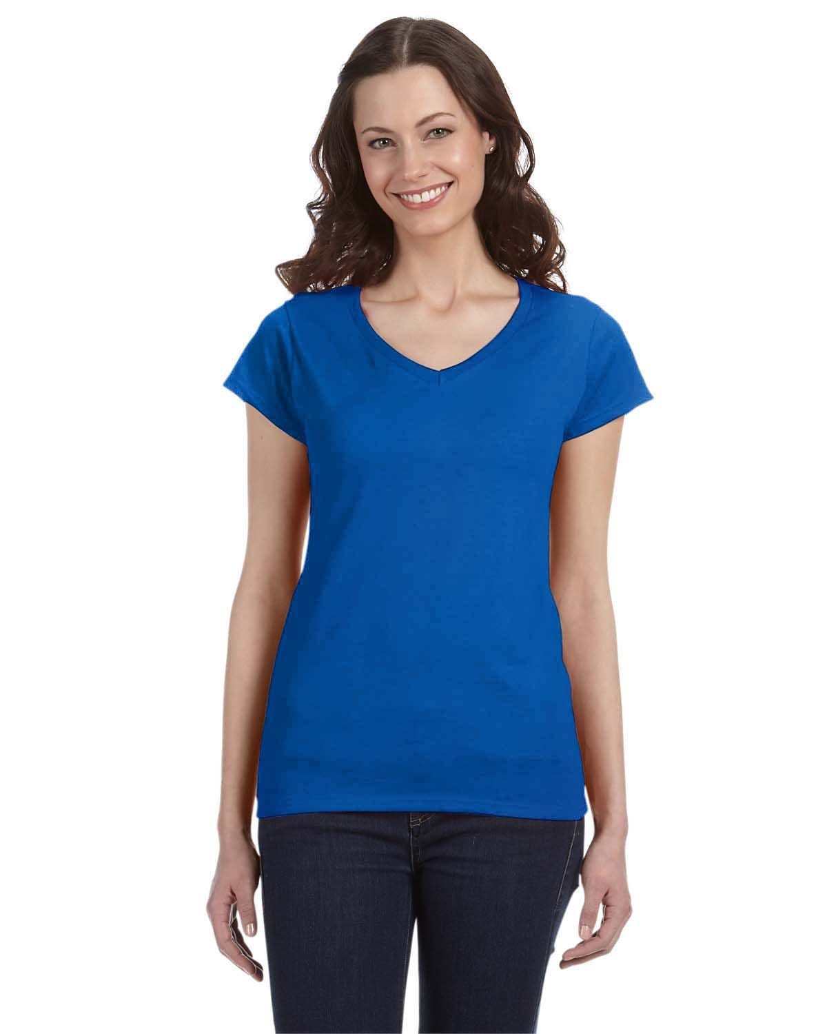 Gildan G64VL Softstyle Fitted V-Neck T-Shirt in 