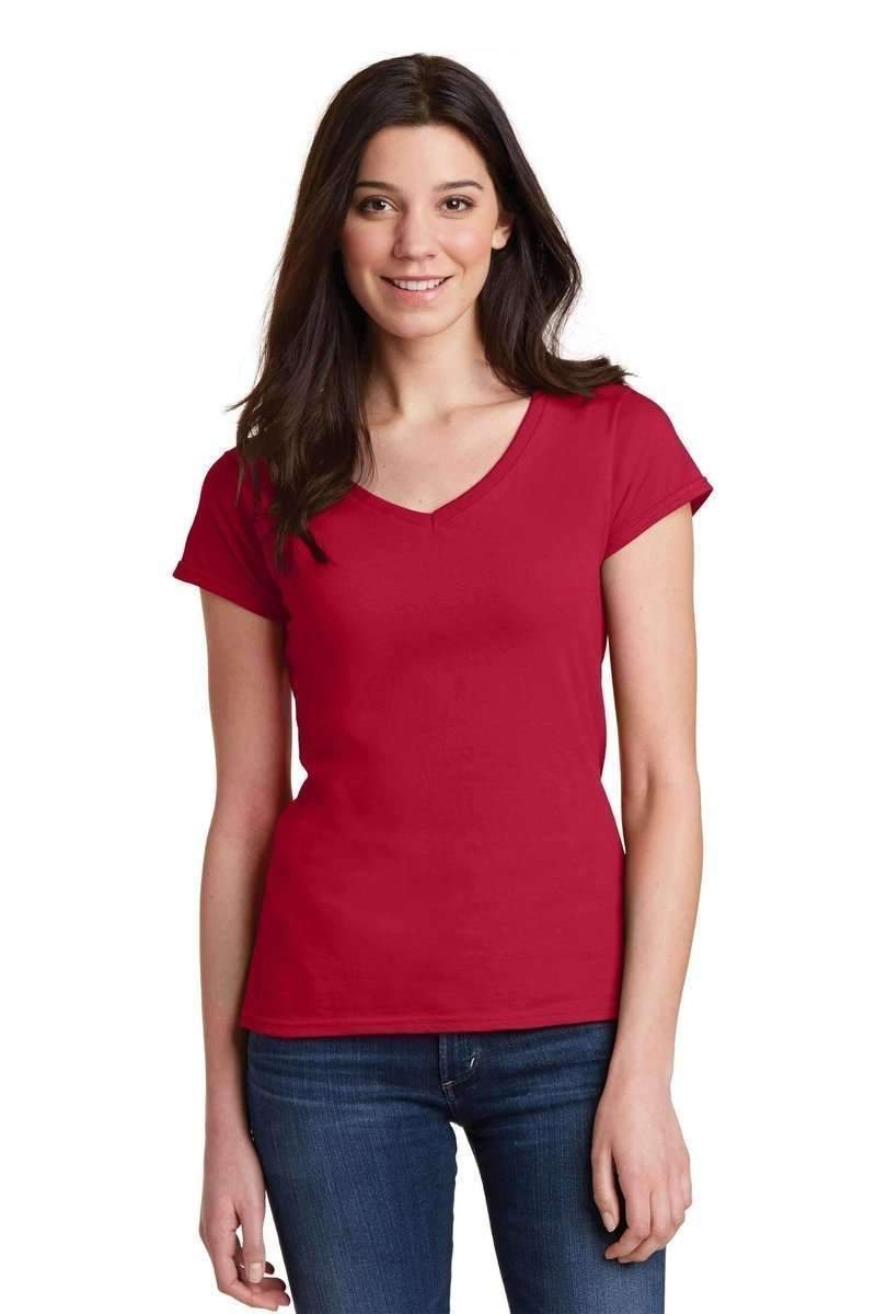 Gildan G64VL Softstyle Fitted V-Neck T-Shirt in 