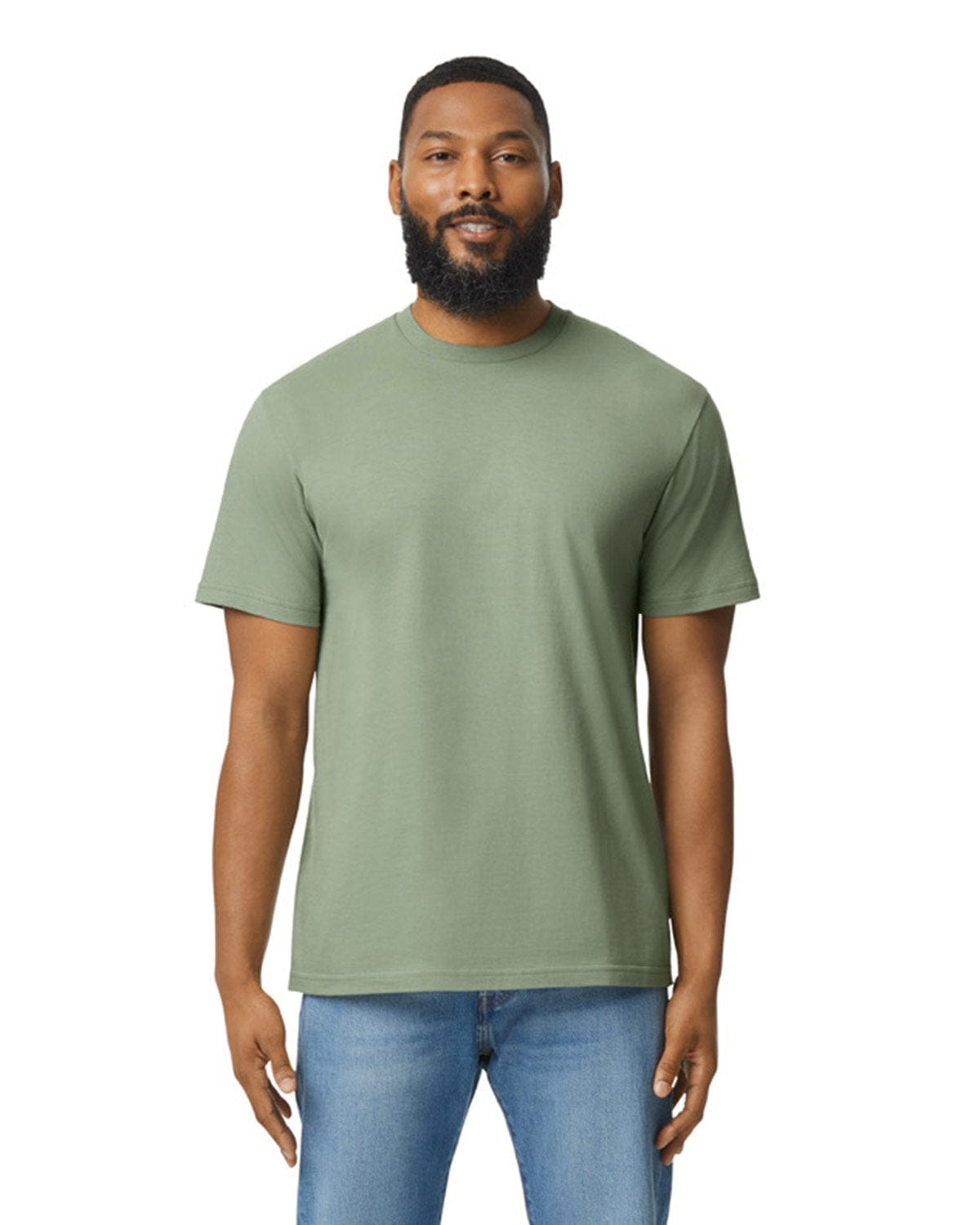 Gildan G650 Unisex Softstyle Midweight T-Shirt in Sage