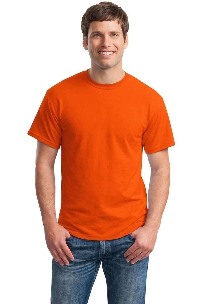 Gildan 8000 DryBlend 50/50 Cotton/Poly T-Shirt in Orange