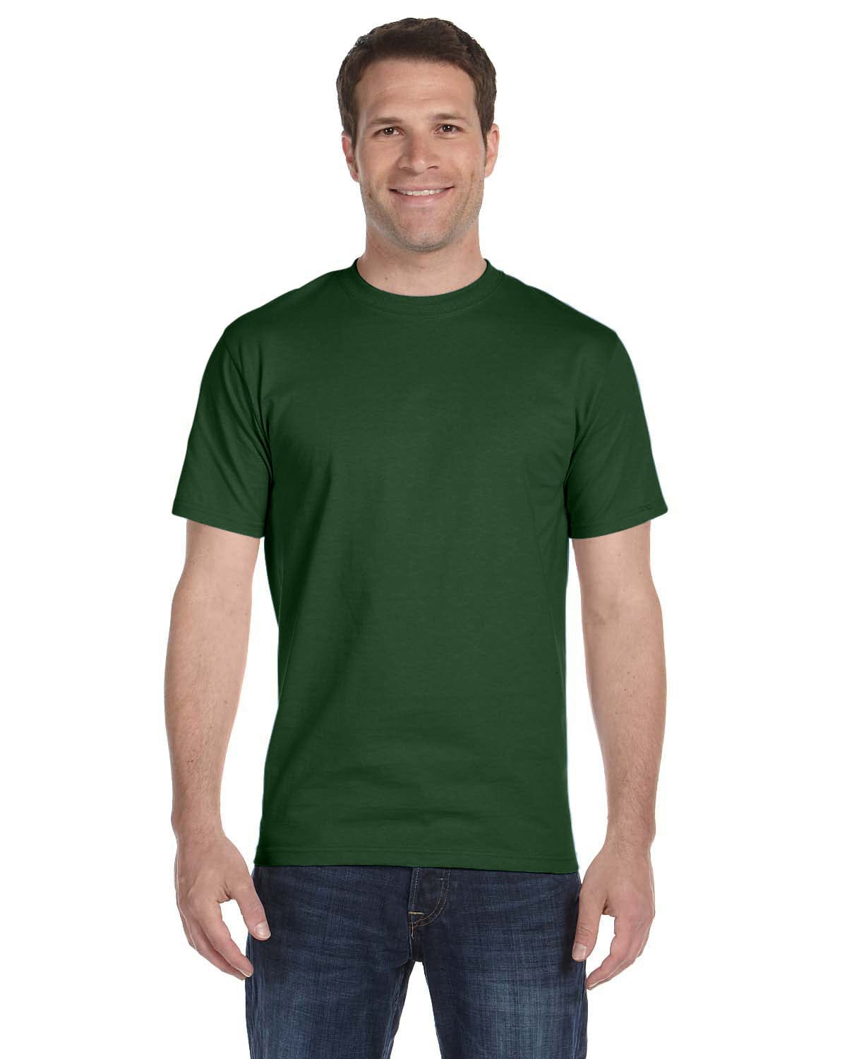 Gildan G800: 50/50 Poly-Cotton Blend in Sport Dark Green