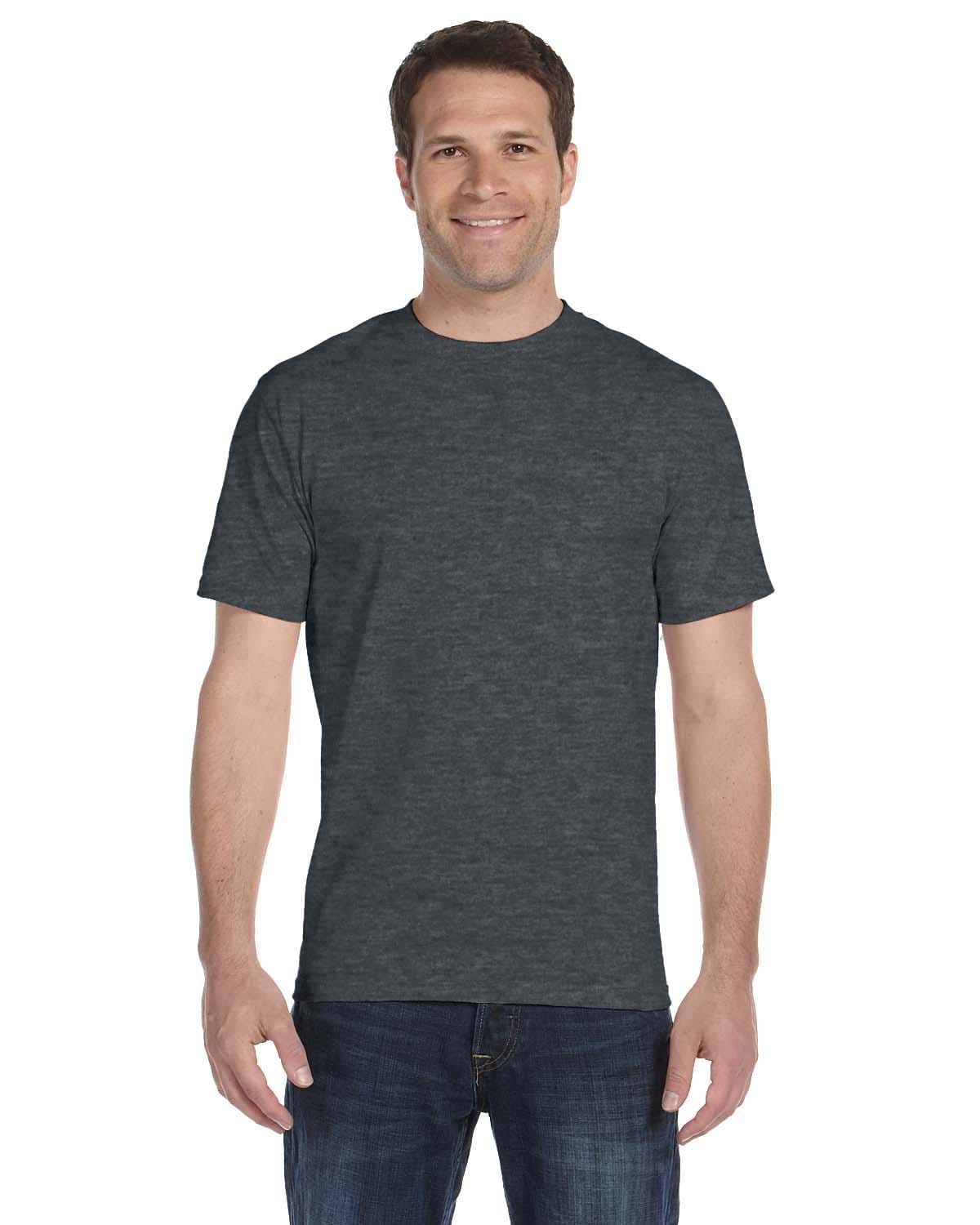 Gildan G800: 50/50 Poly-Cotton Blend in Dark Heather
