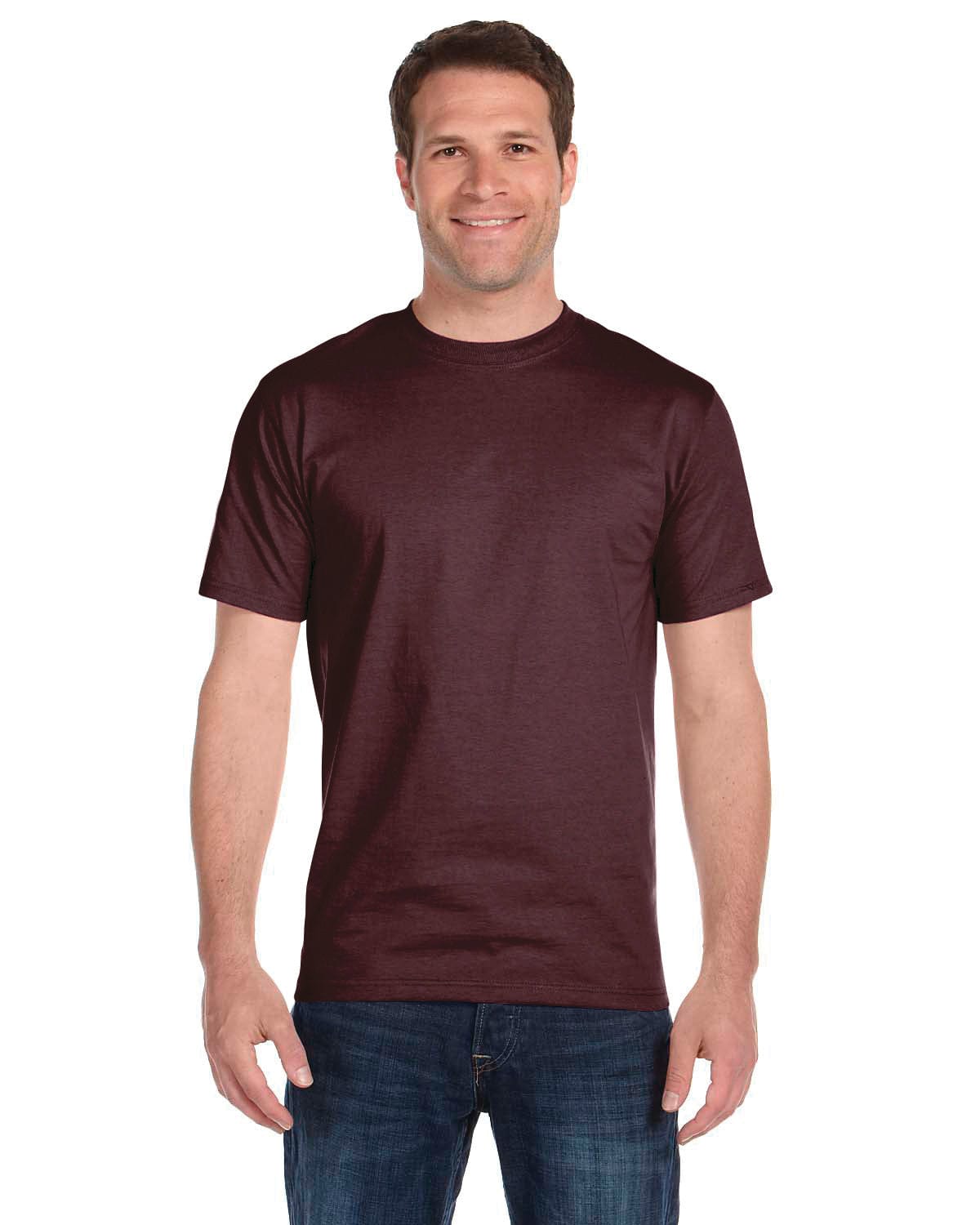 Gildan G800: 50/50 Poly-Cotton Blend in Sprt Drk Maroon