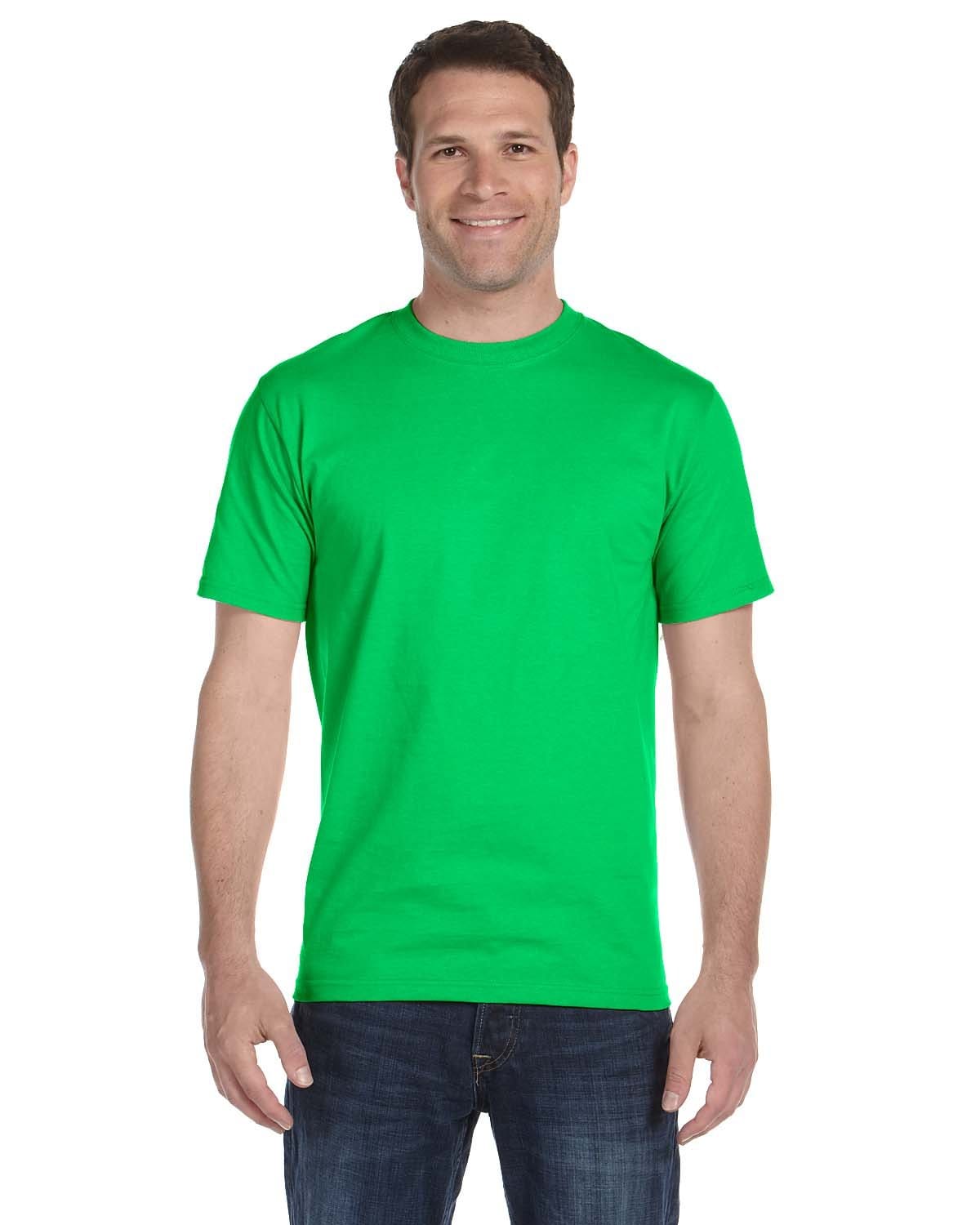 Gildan G800: 50/50 Poly-Cotton Blend in Electric Green
