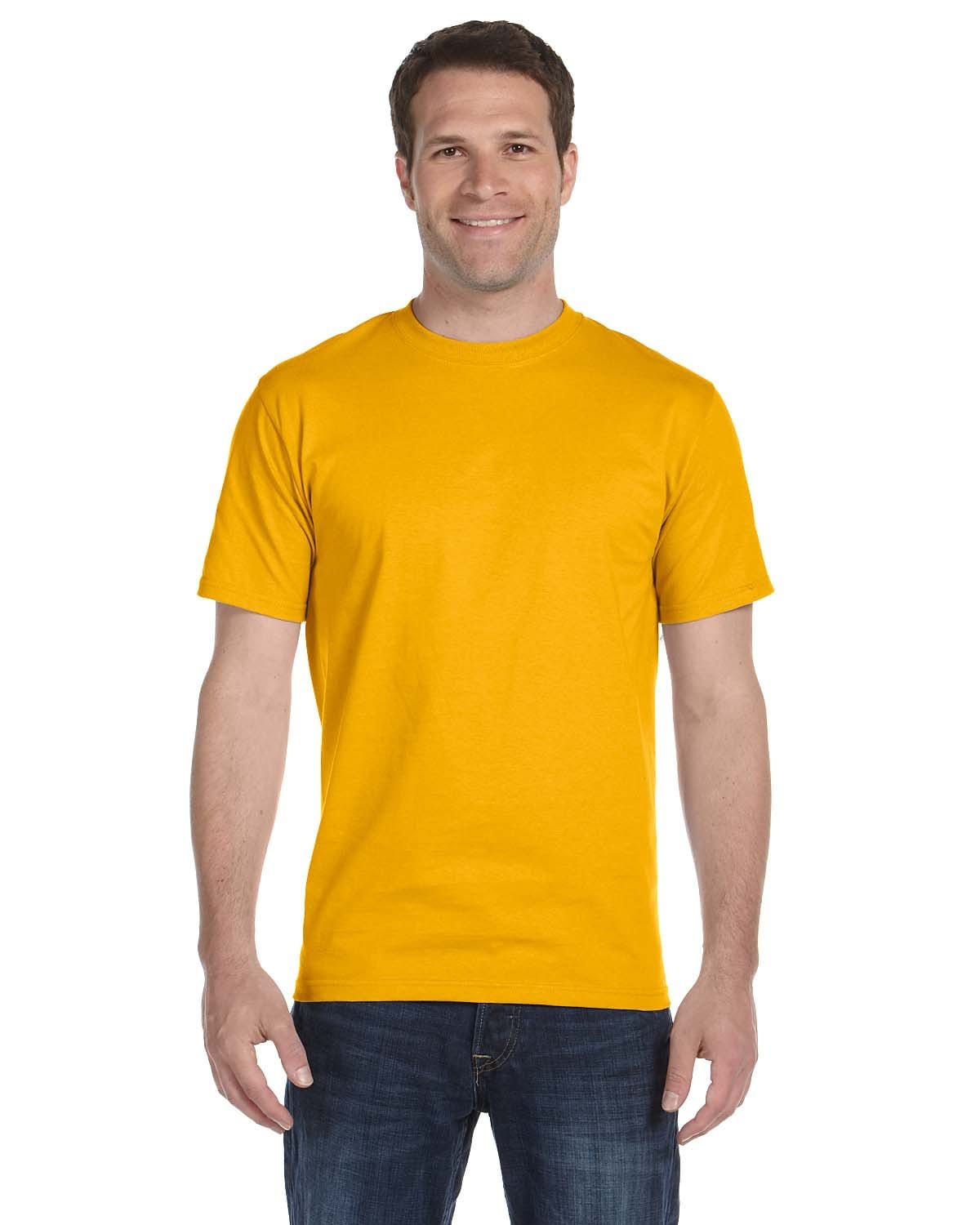 Gildan 8000 DryBlend 50/50 Cotton/Poly T-Shirt in Gold