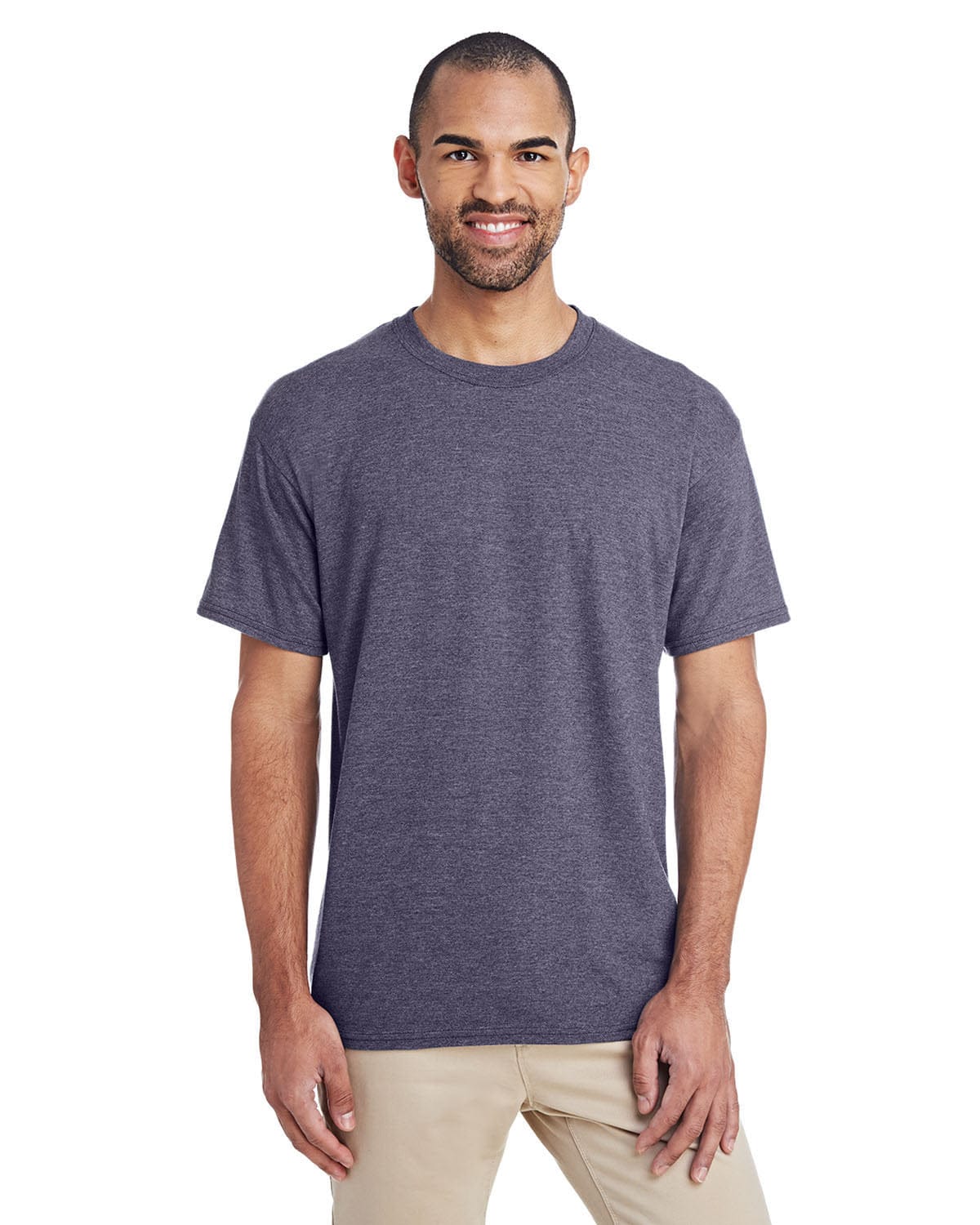 Gildan G800: 50/50 Poly-Cotton Blend in Ht Sprt Drk Navy