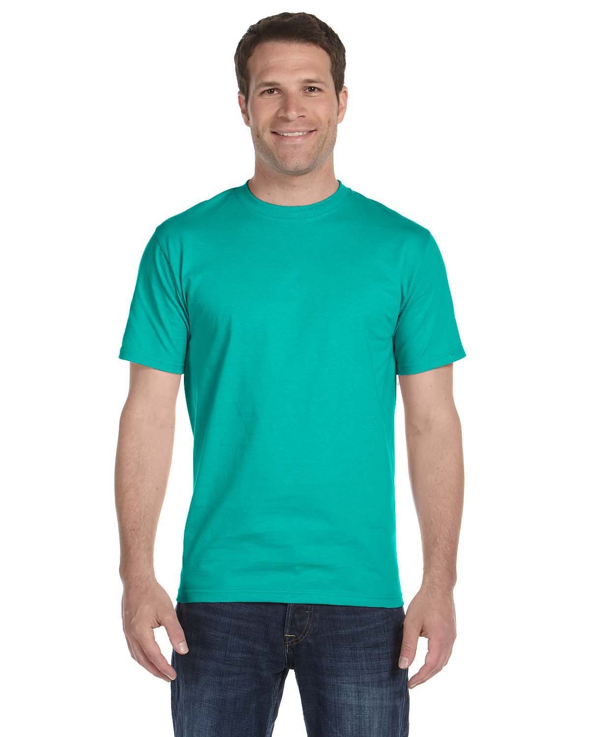 Gildan G800: 50/50 Poly-Cotton Blend in Jade Dome