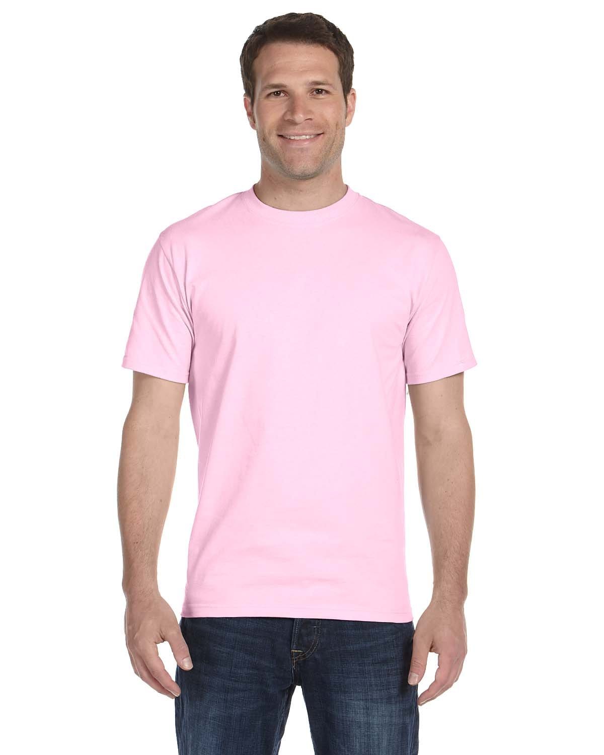 Gildan 8000 DryBlend 50/50 Cotton/Poly T-Shirt in Light Pink