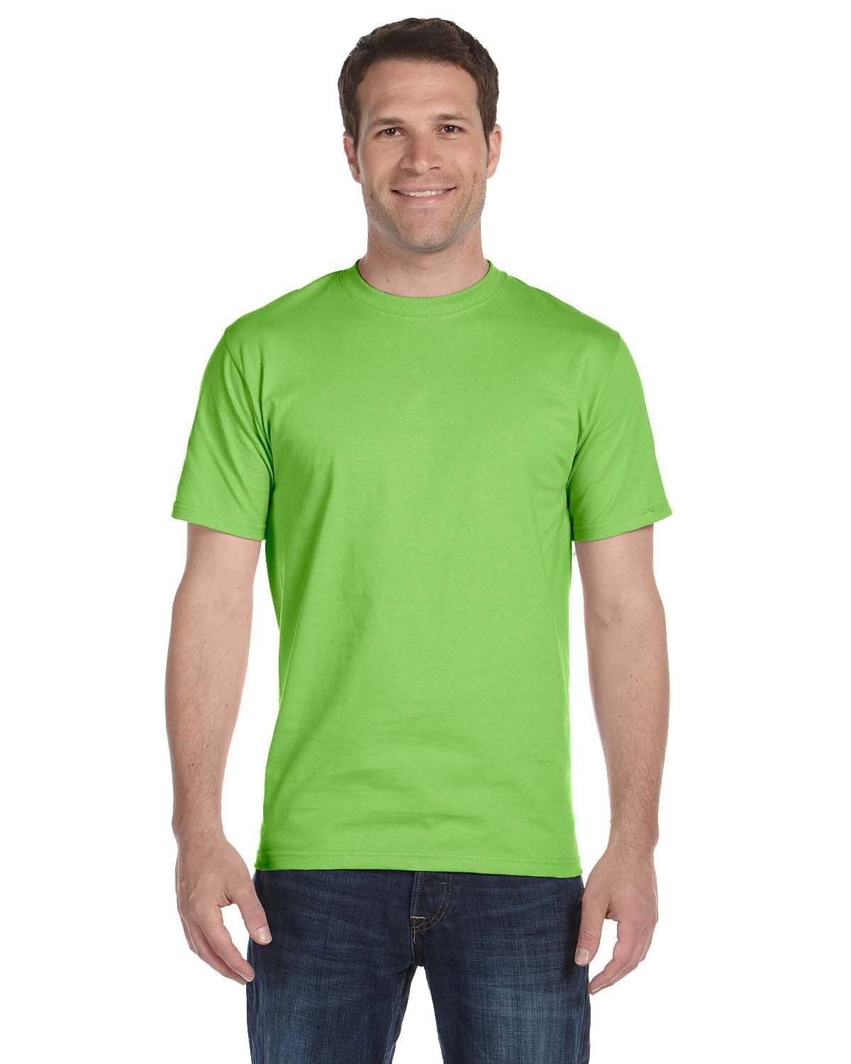 Gildan 8000 DryBlend 50/50 Cotton/Poly T-Shirt in Lime