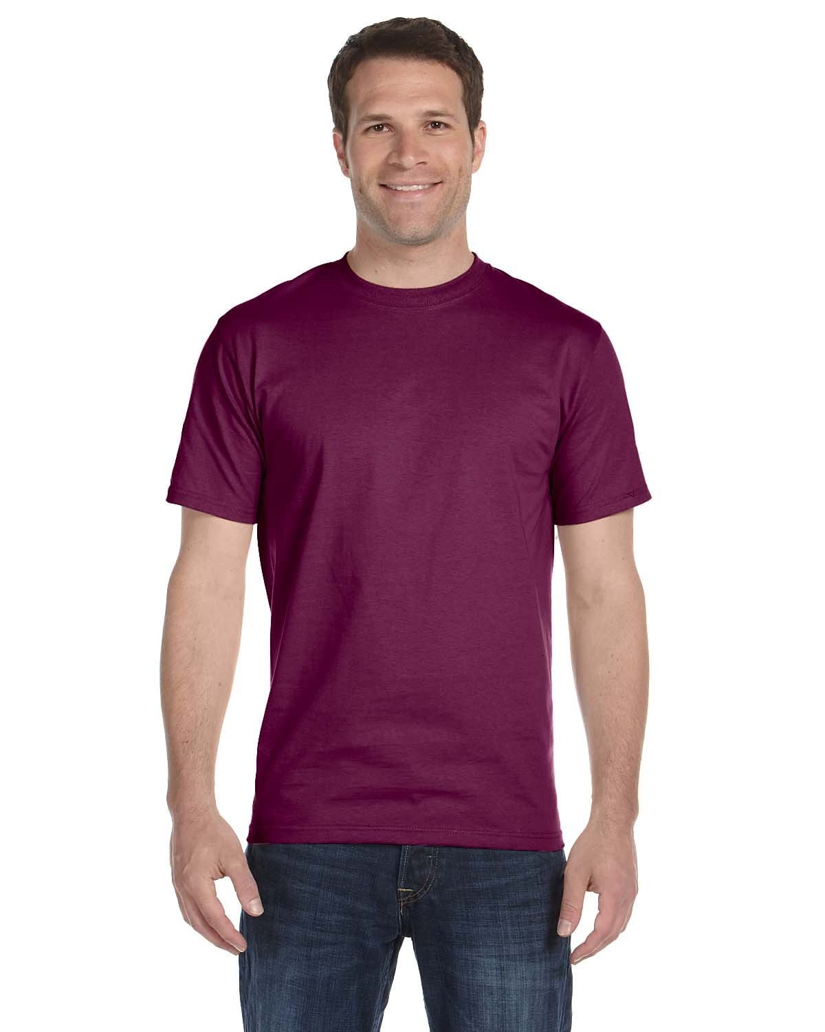 Gildan G800: 50/50 Poly-Cotton Blend in Maroon