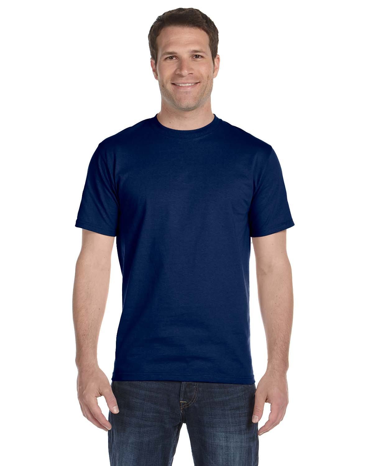 Gildan 8000 DryBlend 50/50 Cotton/Poly T-Shirt in Navy