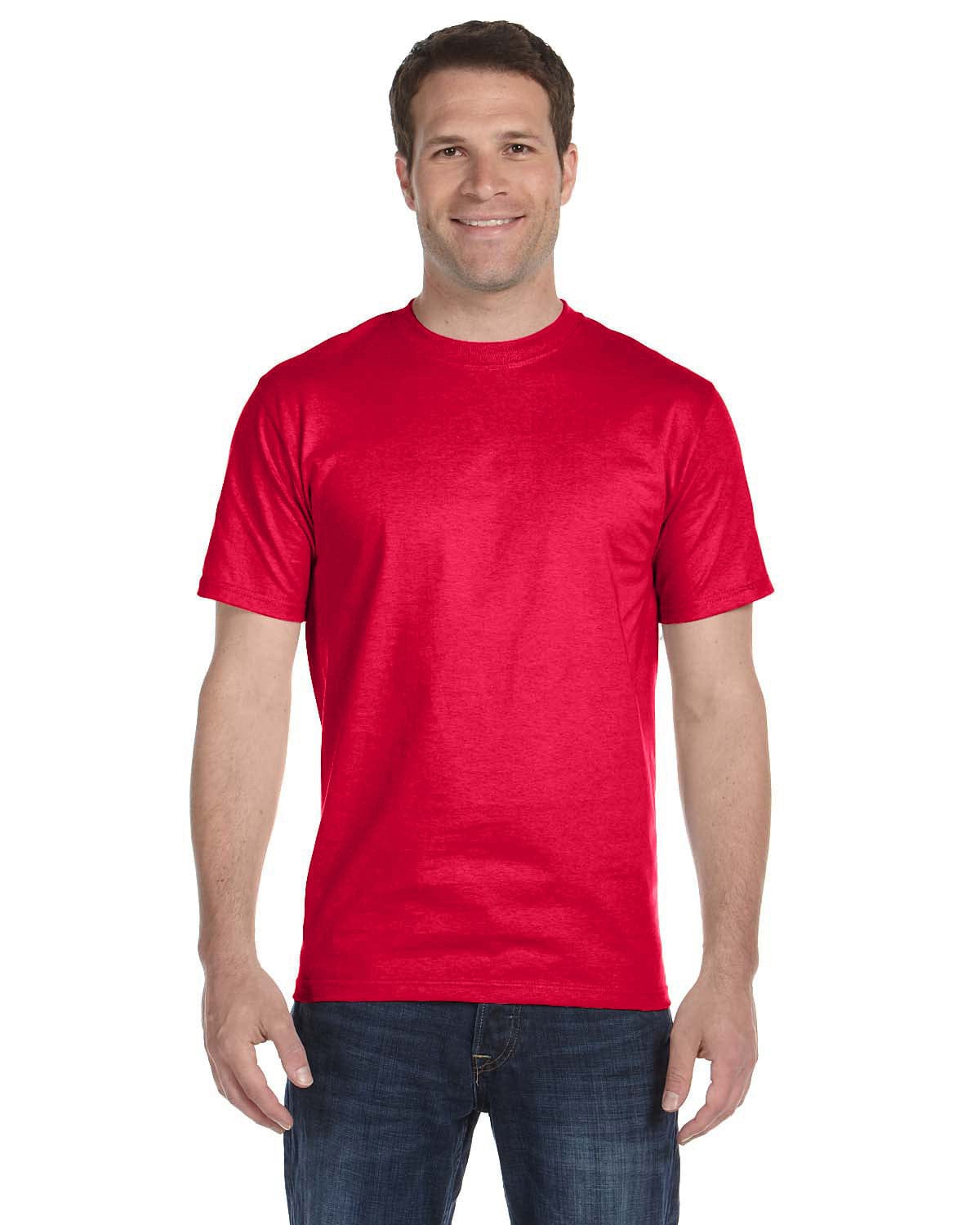 Gildan G800: 50/50 Poly-Cotton Blend in Sprt Scarlet Red