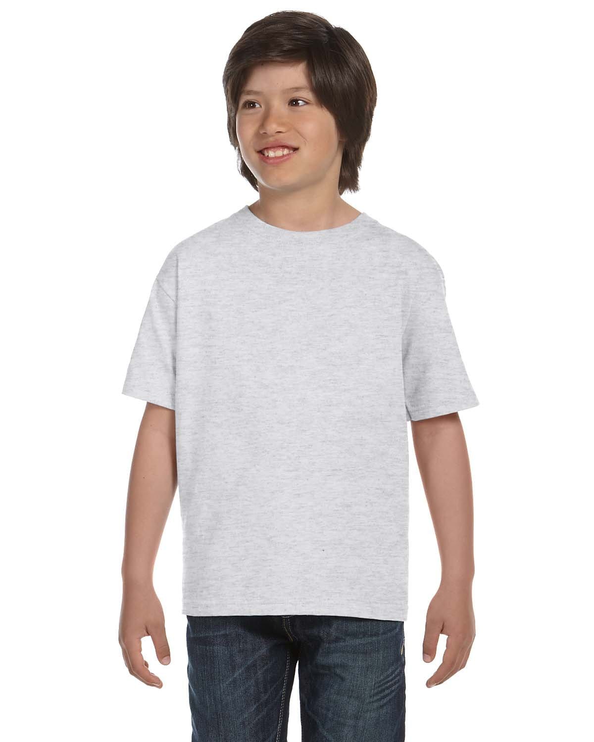 Gildan: G800B Youth 50/50 T-Shirt in Ash Grey