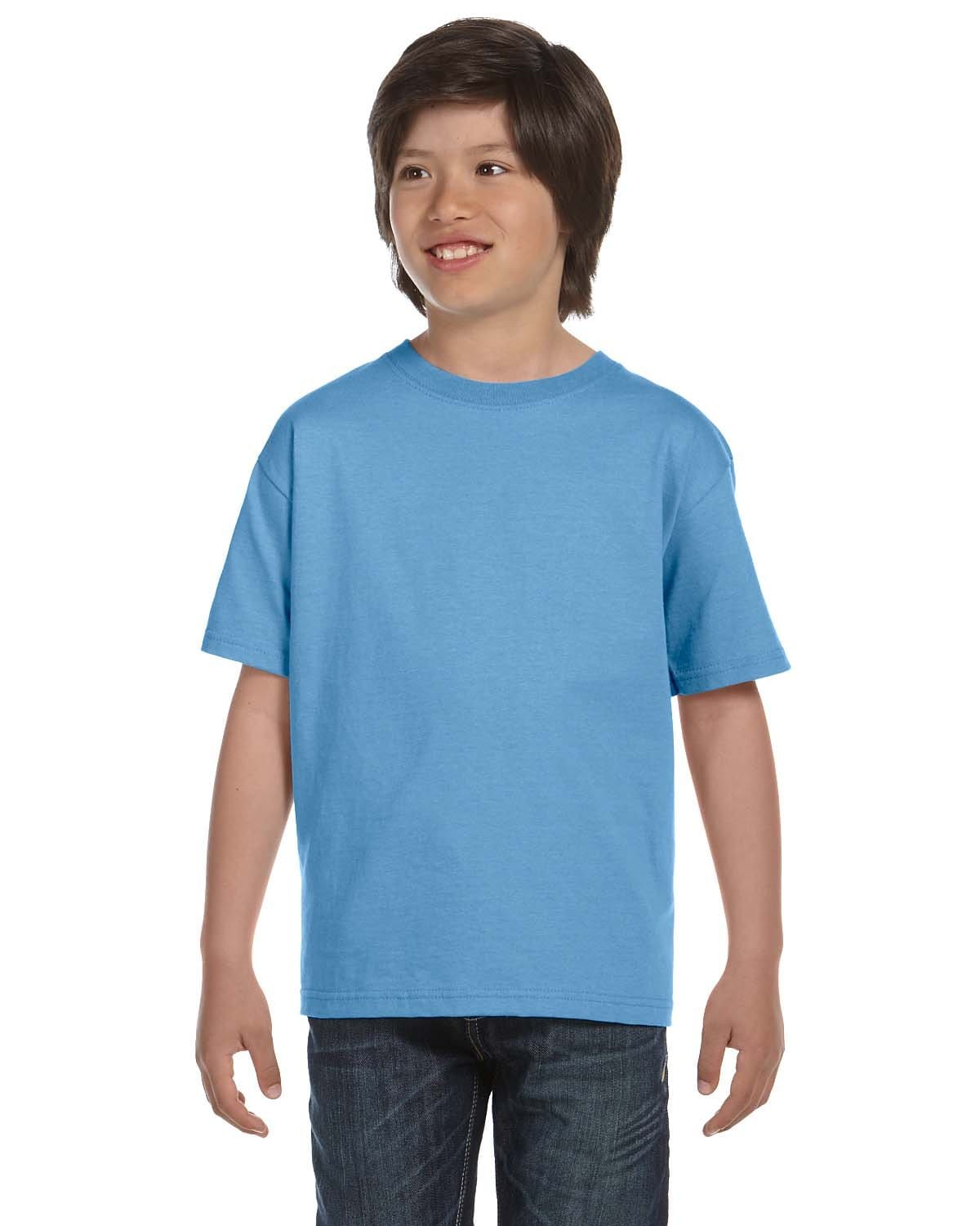 Gildan: G800B Youth 50/50 T-Shirt in Carolina Blue