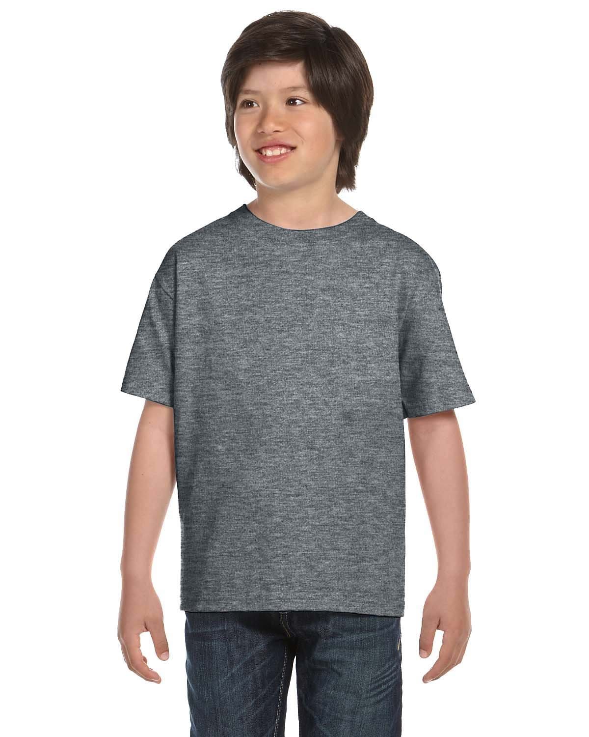 Gildan: G800B Youth 50/50 T-Shirt in Graphite Heather