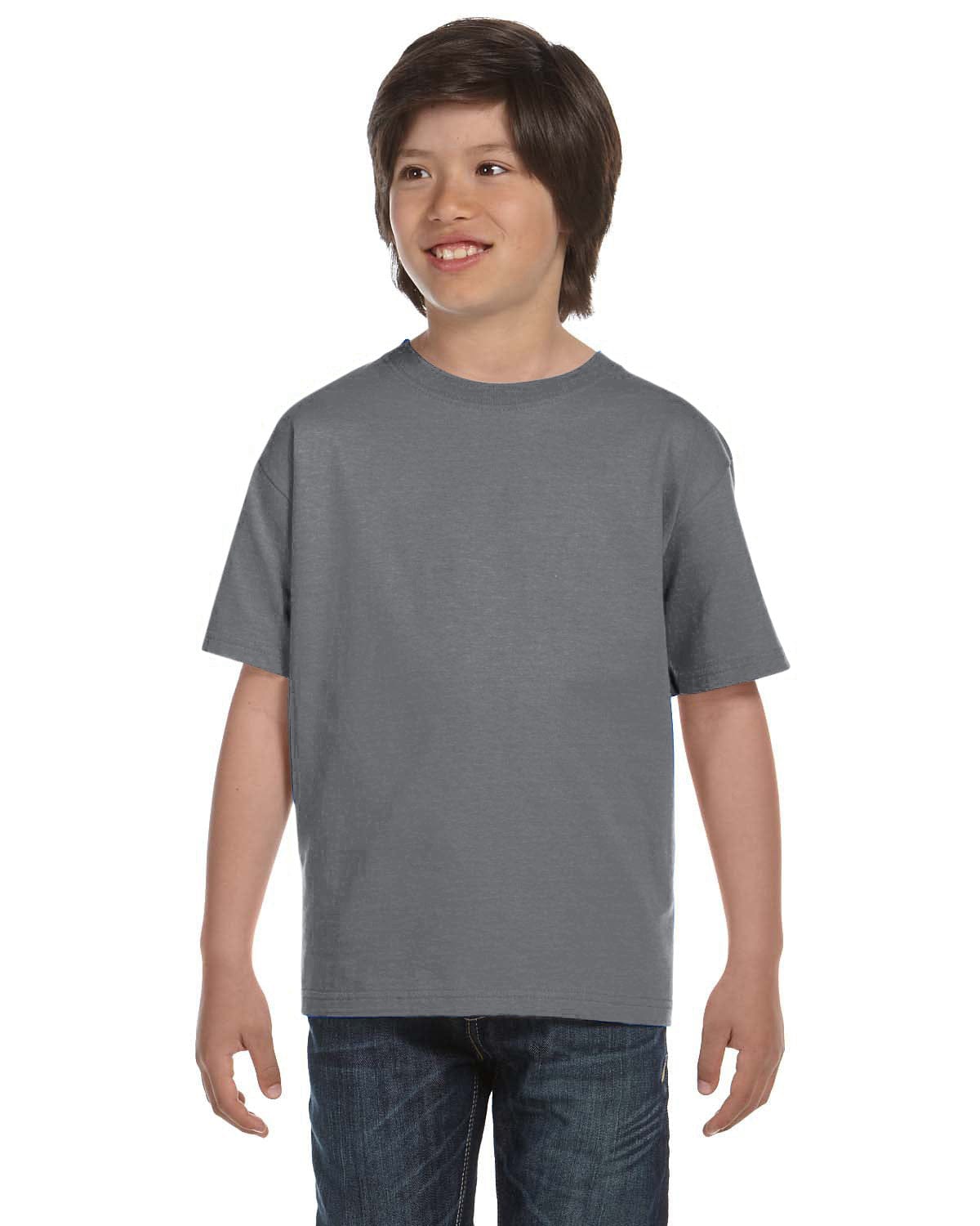 Gildan: G800B Youth 50/50 T-Shirt in Gravel