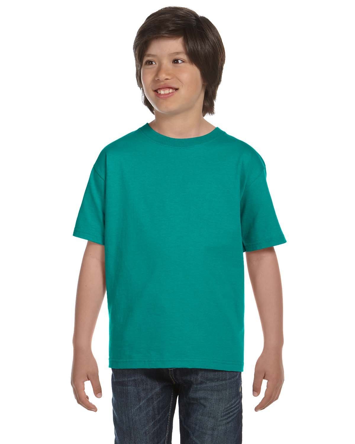 Gildan: G800B Youth 50/50 T-Shirt in Jade Dome